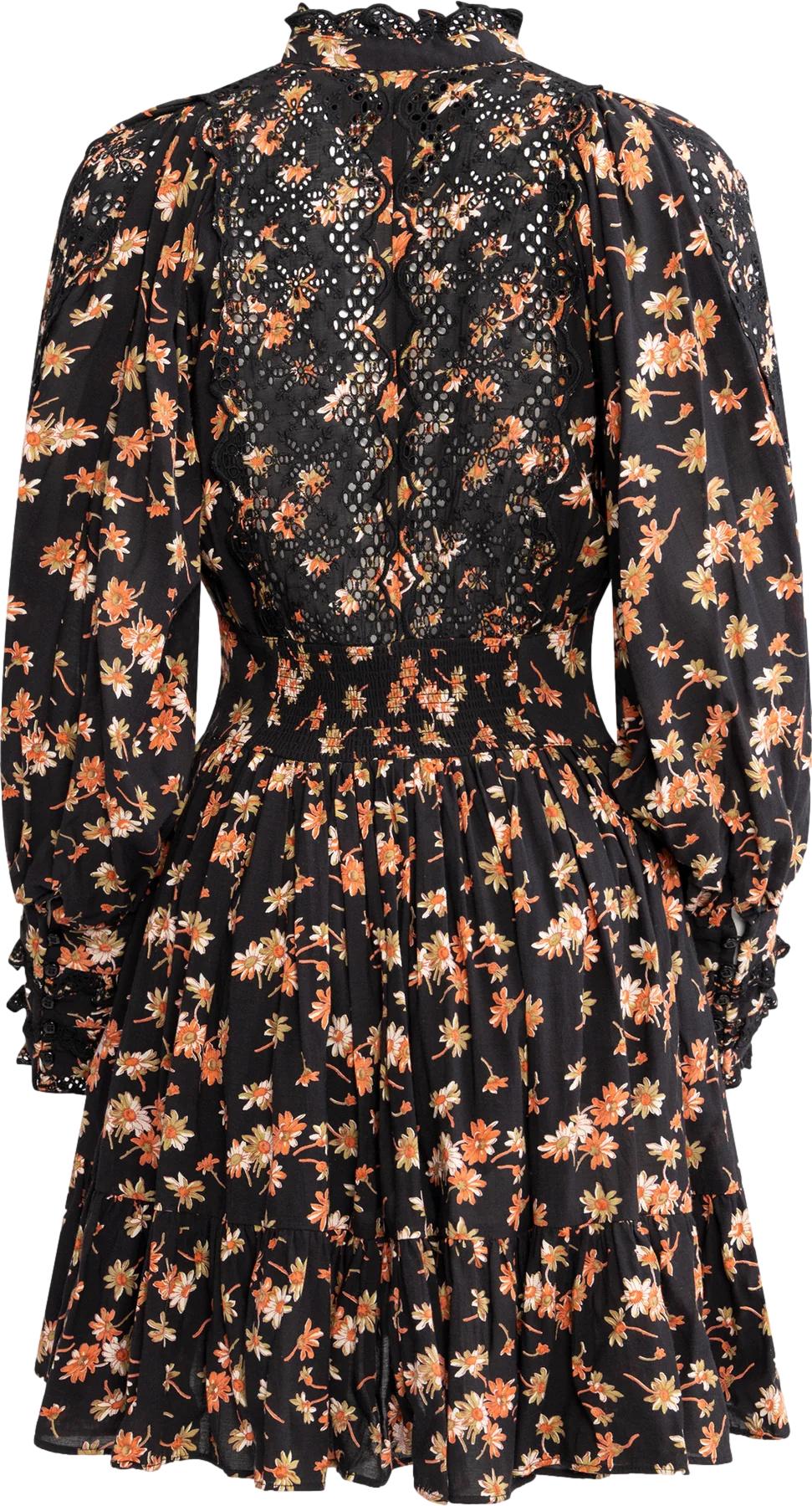 By TiMo Cotton Slub Mini Dress Kjole Blomster