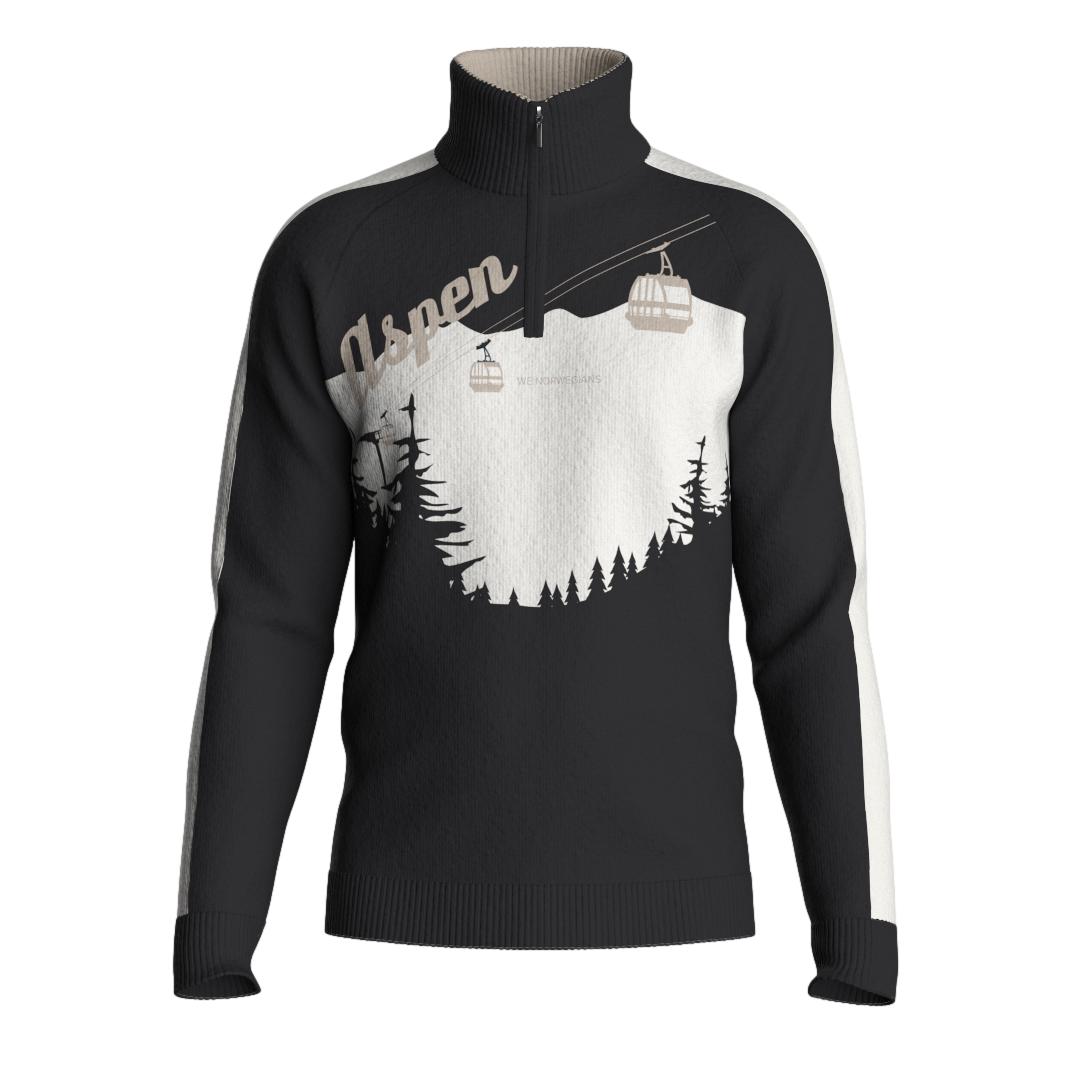 We Norwegians AfterSki Sweater Genser Sort - chrismoa.no