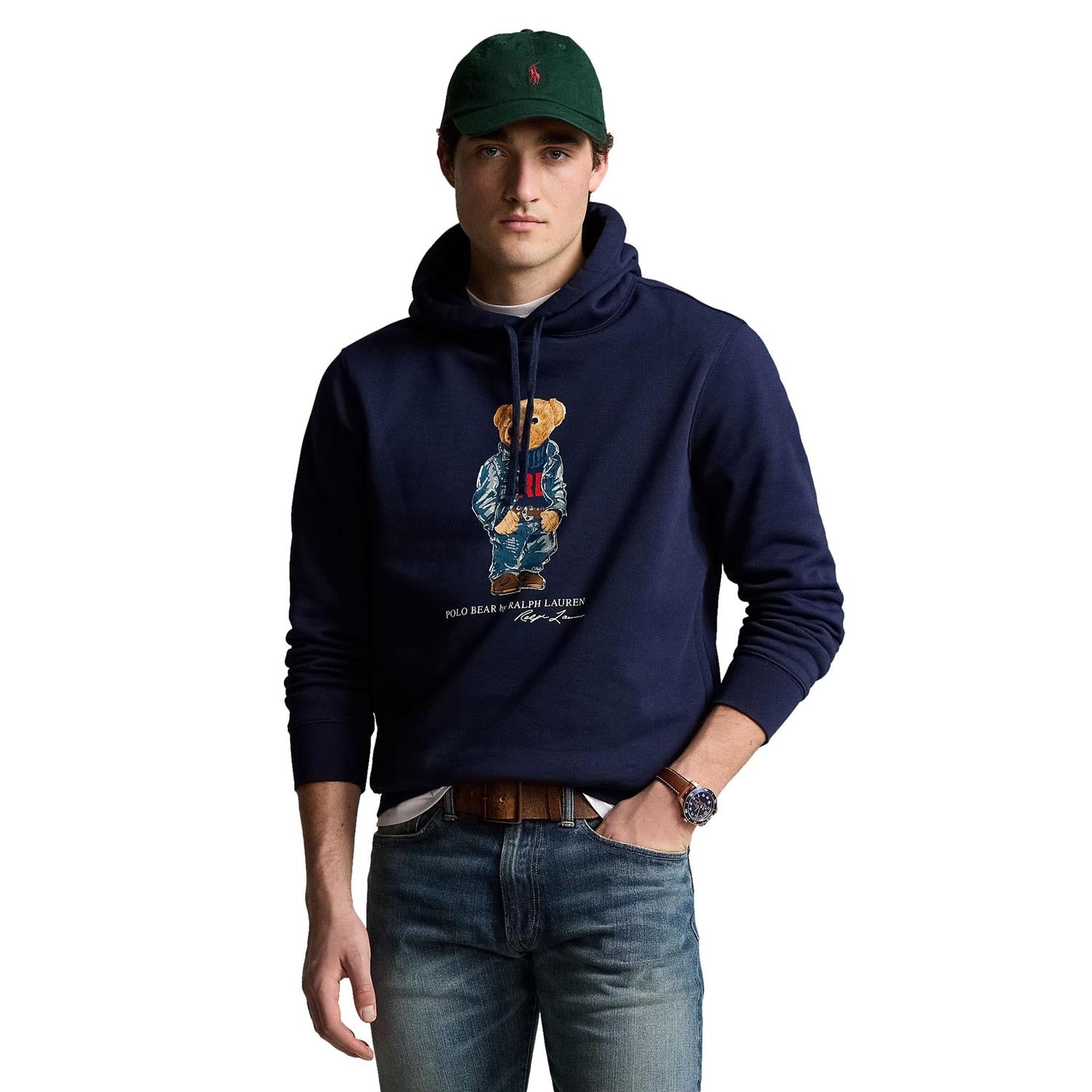 Polo Ralph Lauren POLO BEAR FLEECE HOODIE Genser Mørkeblå - chrismoa.no