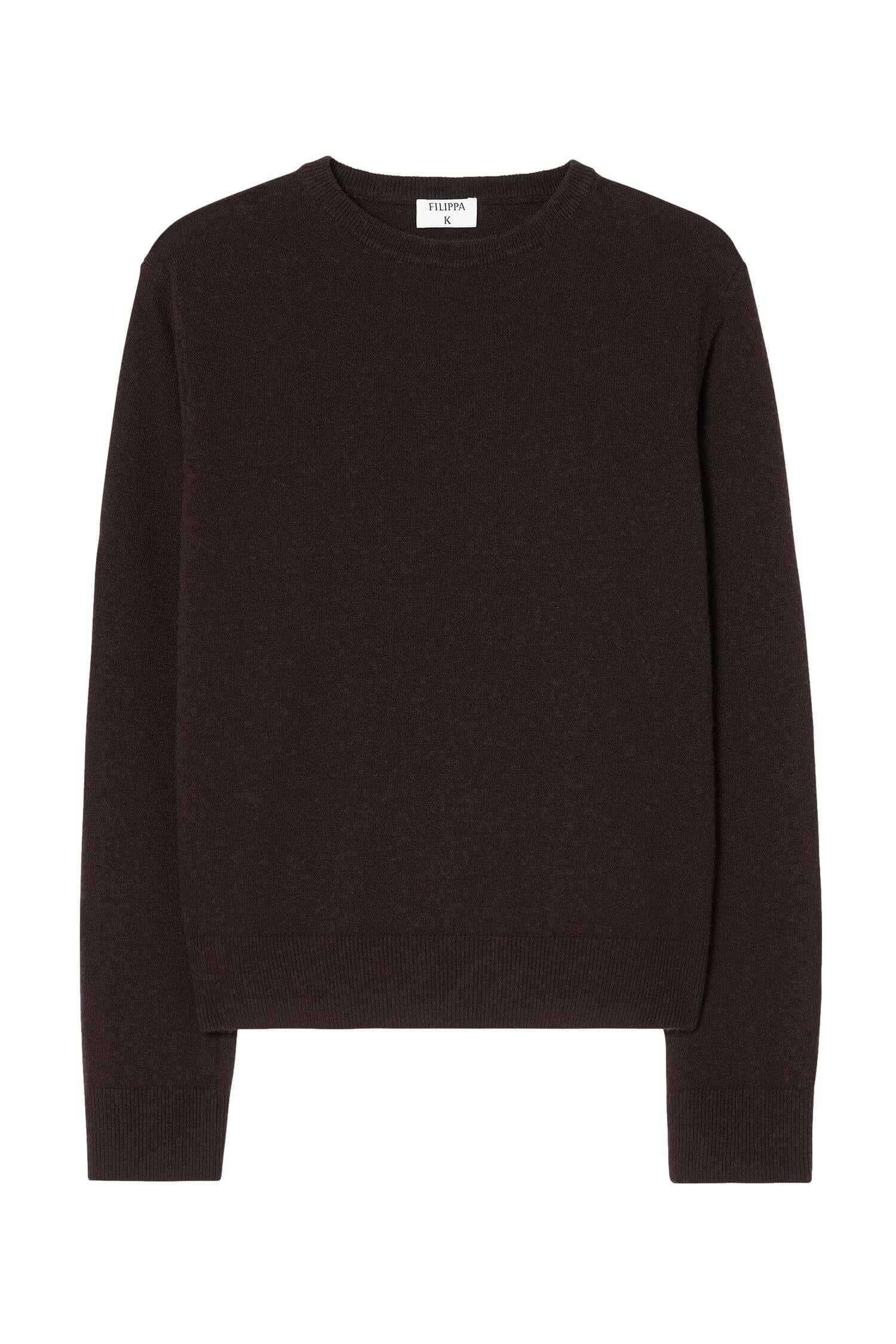 Filippa K Soft Wool Crewneck Sweater Genser Mørkebrun