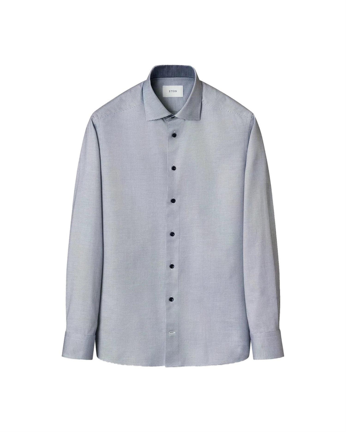 Eton Semi-solid Twill Shirt slim Skjorte Ruter