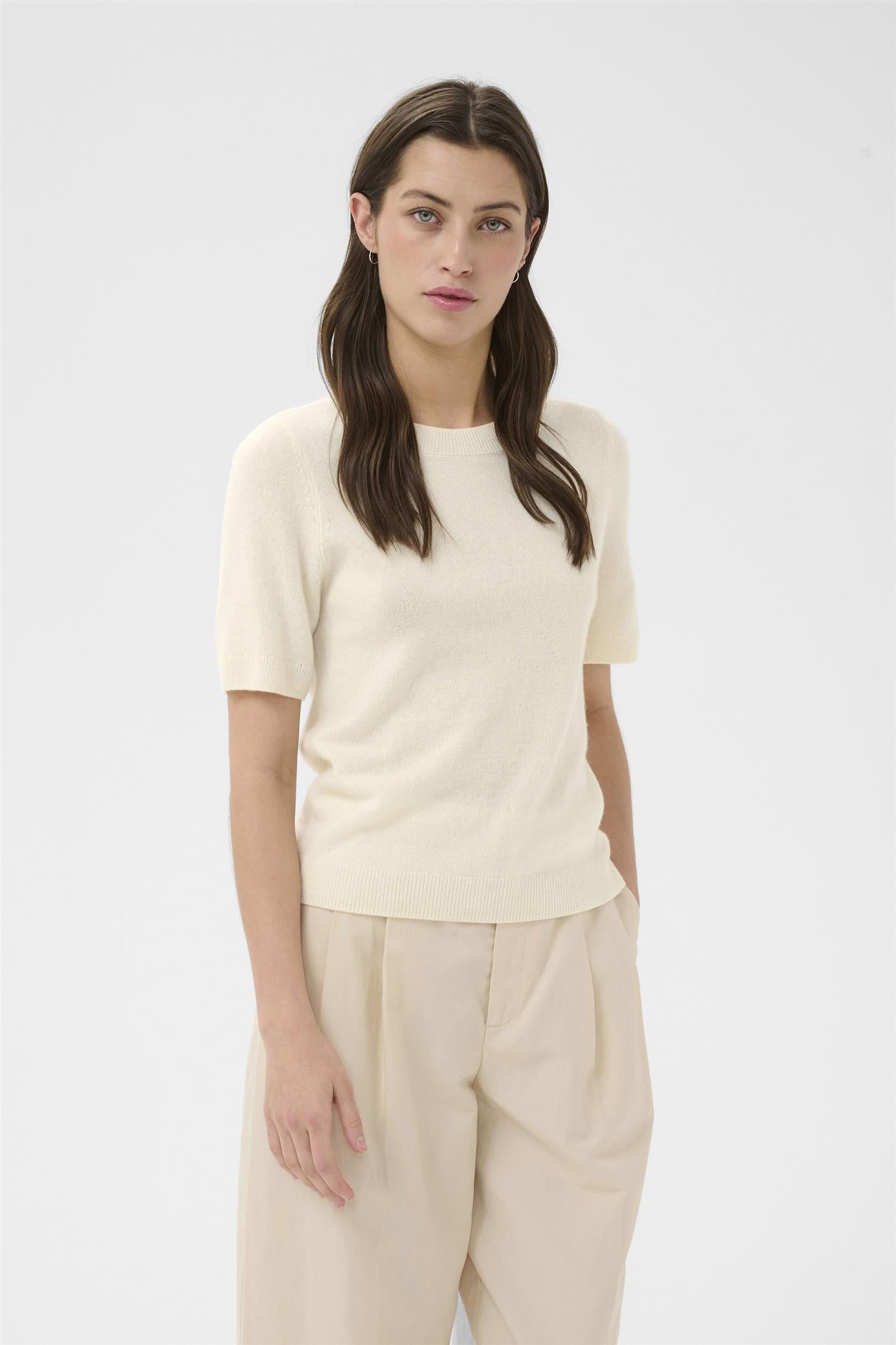 Part Two Everlottapw Pullover Genser Whisper White