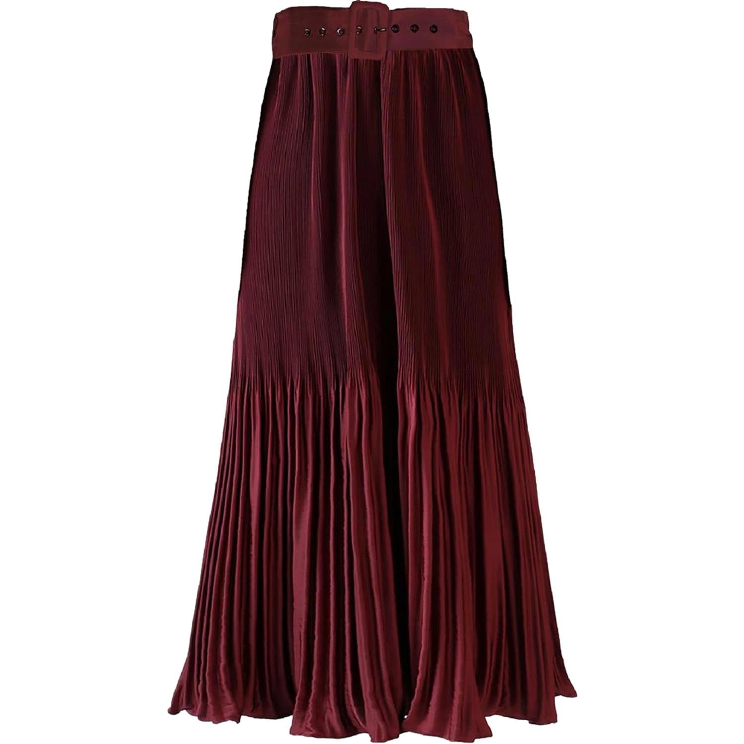 Hale Bob Ayleen Solid Skirt Skjørt Burgunder - chrismoa.no