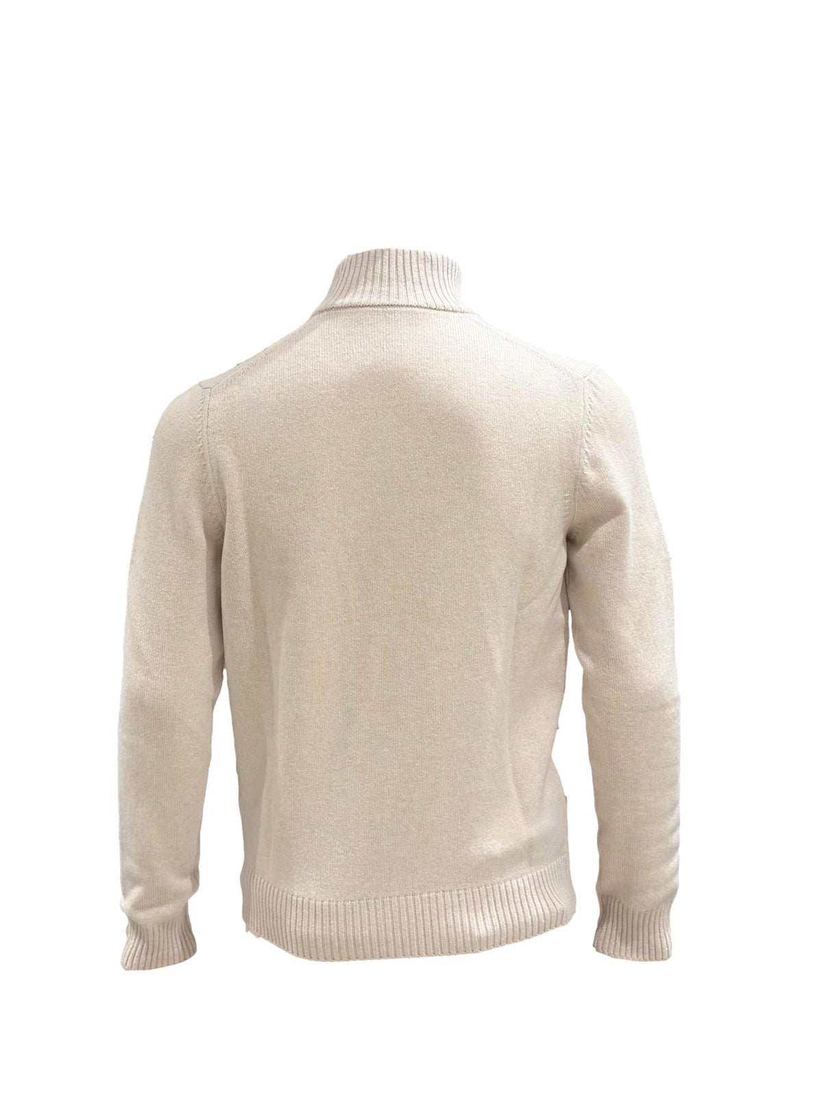Gran Sasso Giubbino Zip Genser Beige
