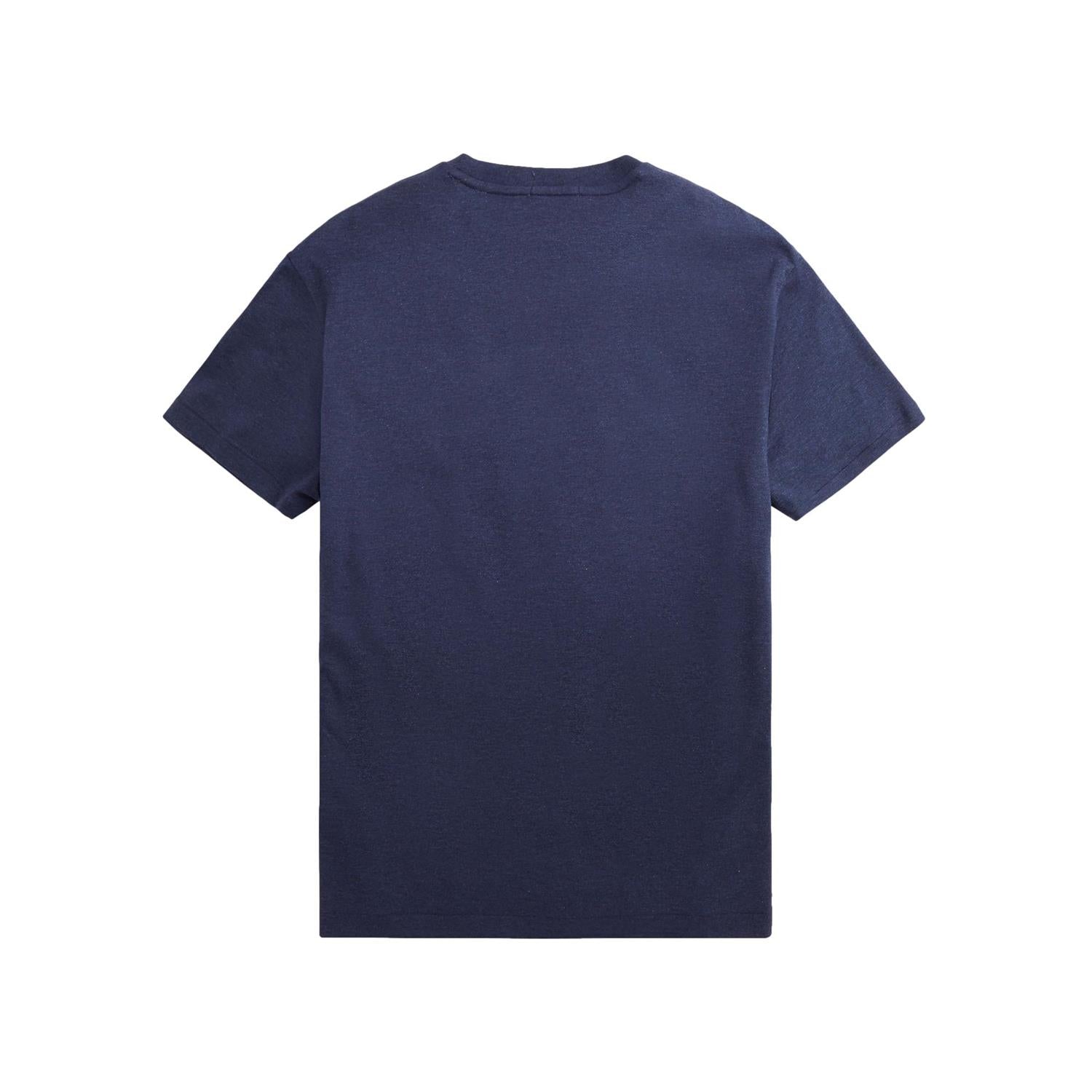 Polo Ralph Lauren Custom Slim fit Soft Cotton T-shirt T-Shirt Mørk Blå Melert