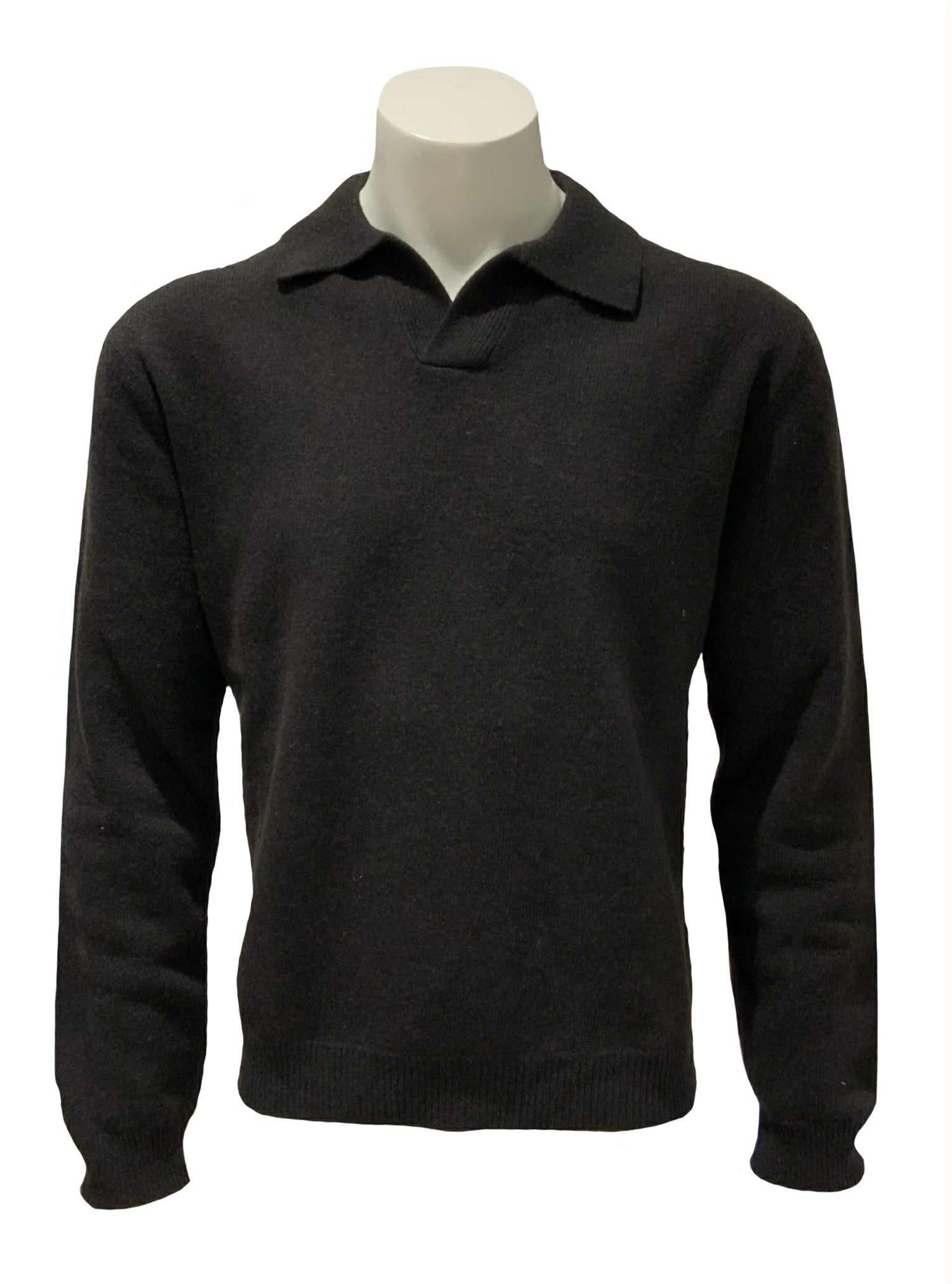 Daniele Fiesoli Polo Relaxed Misto Cashmere Genser Brun