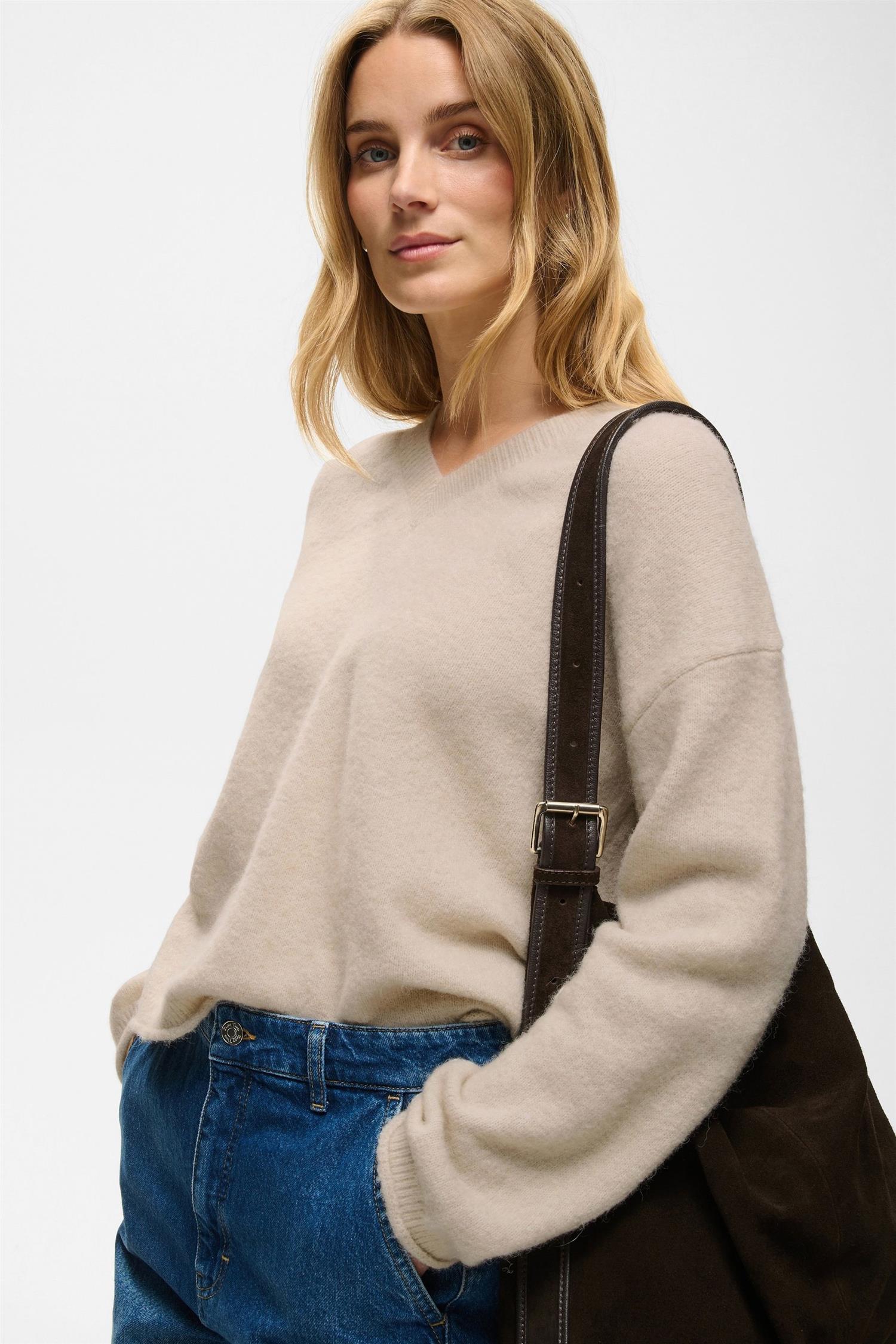 Part Two Chanillapw Pullover Genser French Oak