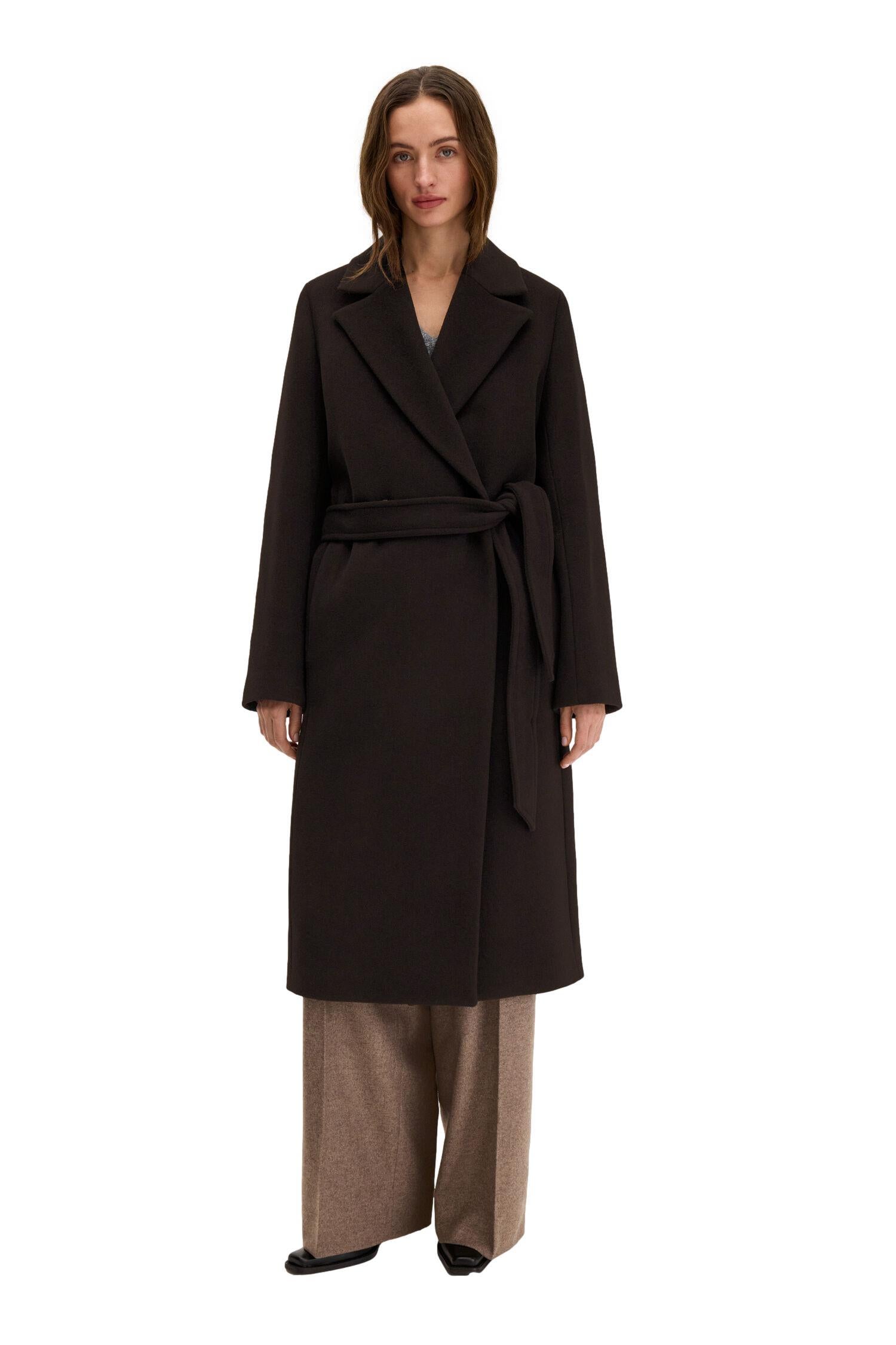 Filippa K Charlotte Wool Belted Coat Jakke Brun
