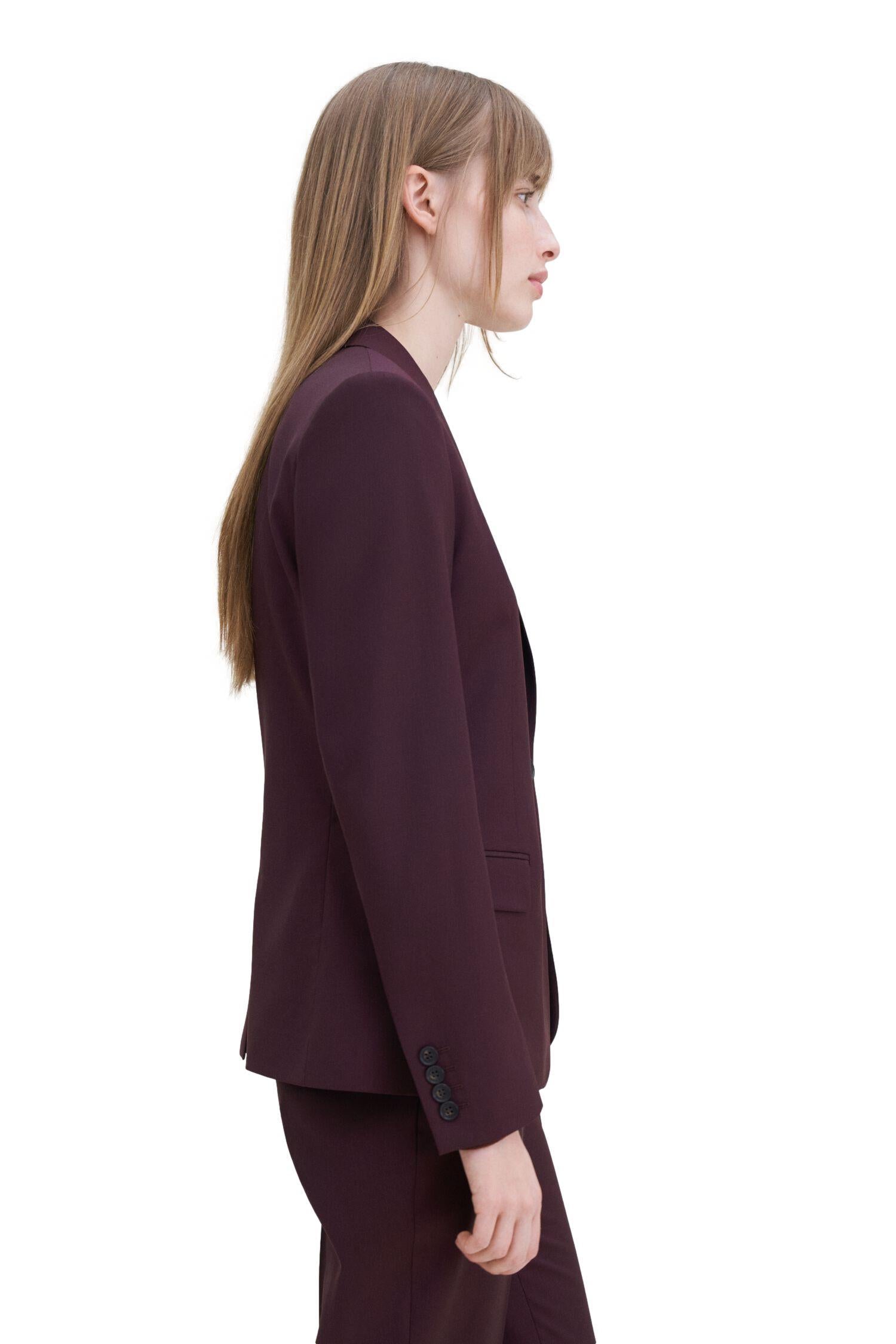 Filippa K Sasha Cool Wool Blazer Dressjakke Burgunder - chrismoa.no