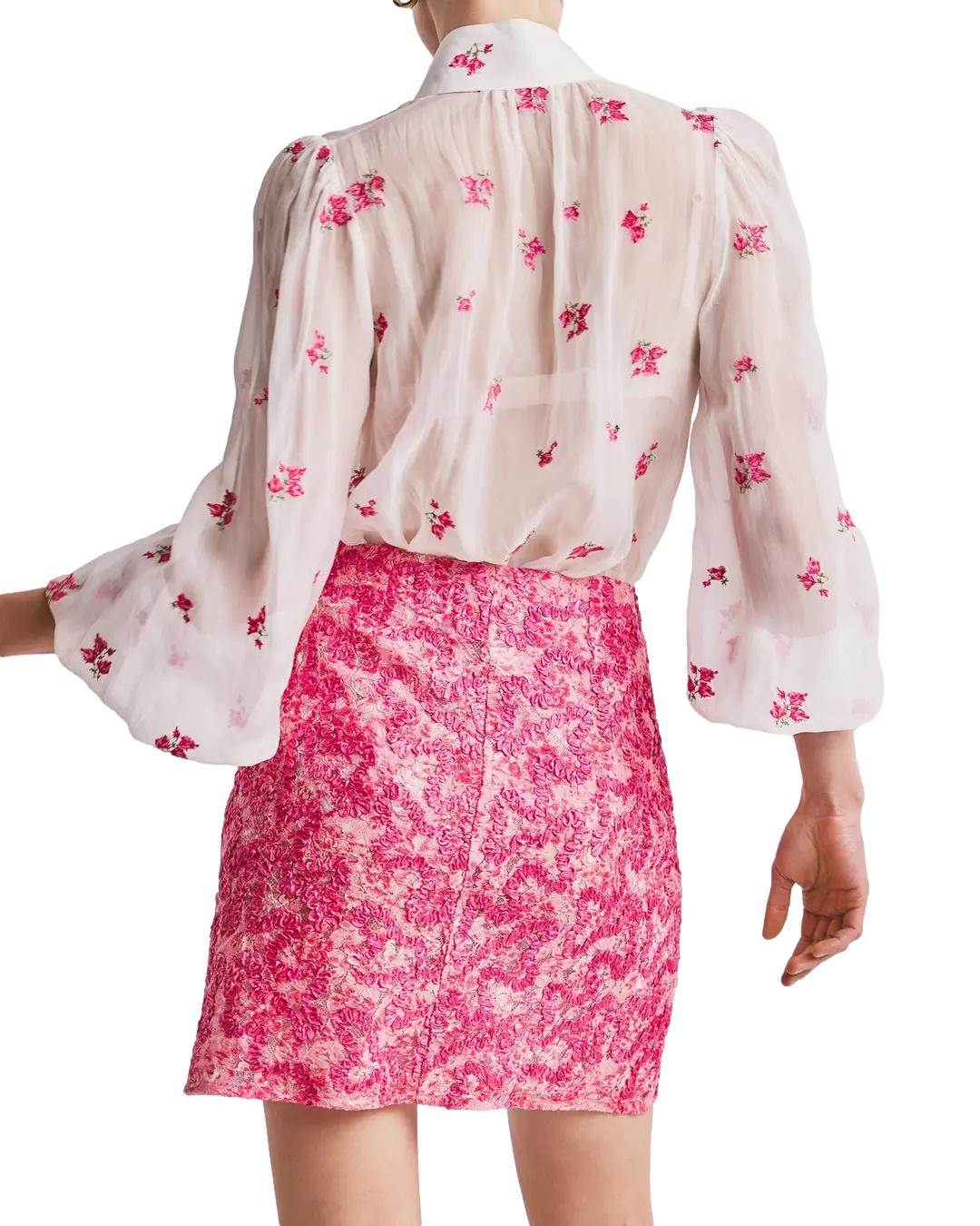 By TiMo Organza Blouse Bluse Rosa