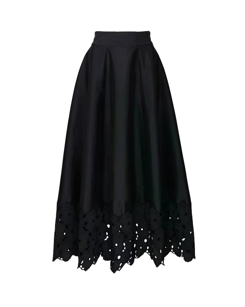 By TiMo Embroidery skirt Skjørt Sort