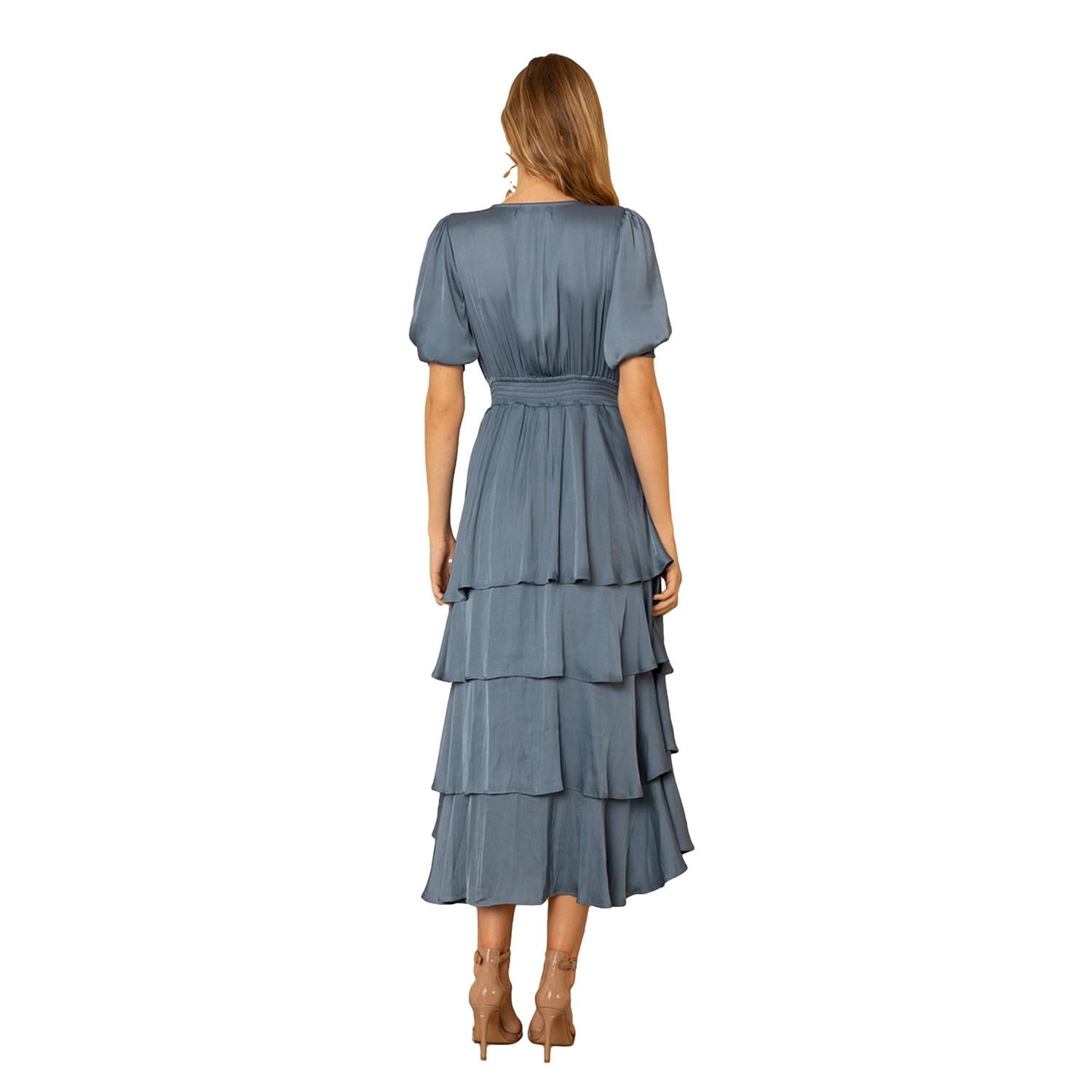 Hale Bob Milana Solid Dress Kjole Dueblå - chrismoa.no
