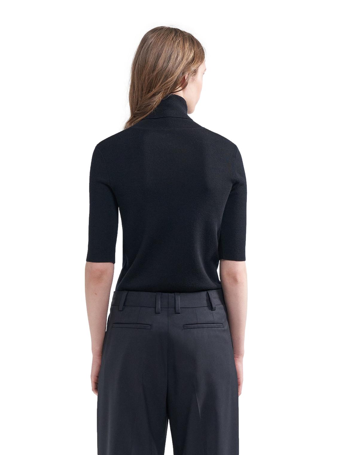 Filippa K Merino elbow sleeve Genser Sort