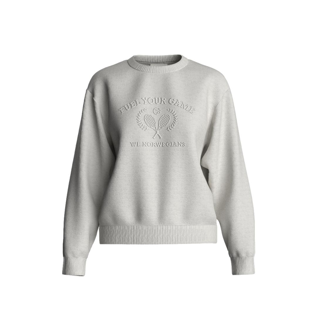 We Norwegians Bounce Sweater Genser Hvit - chrismoa.no