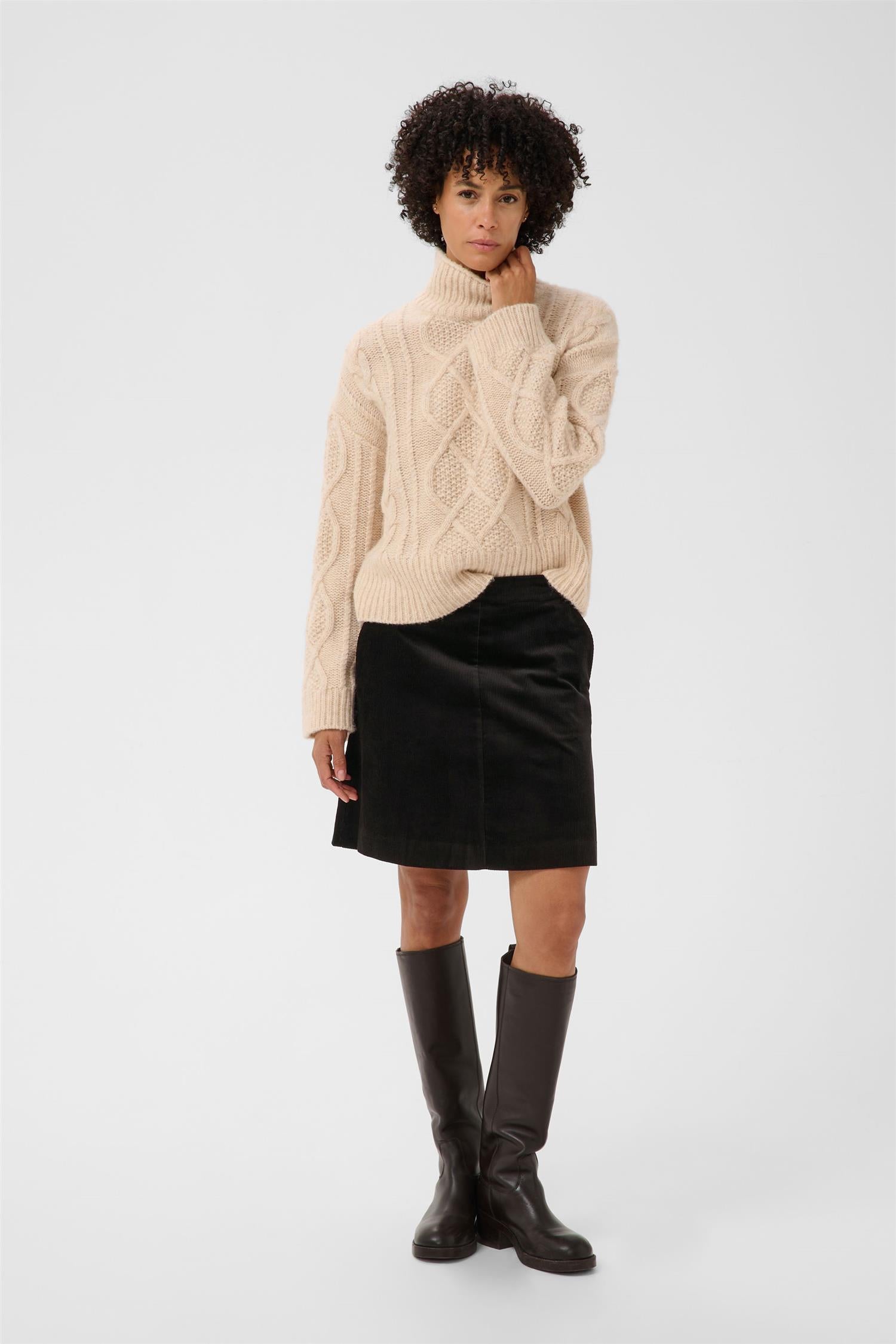 Part Two Lingspw Skirt Skjørt Black