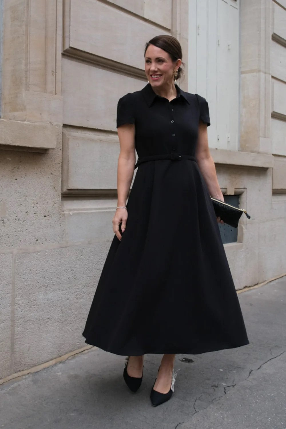 HIIL STUDIO Julie SS dress Kjole Sort
