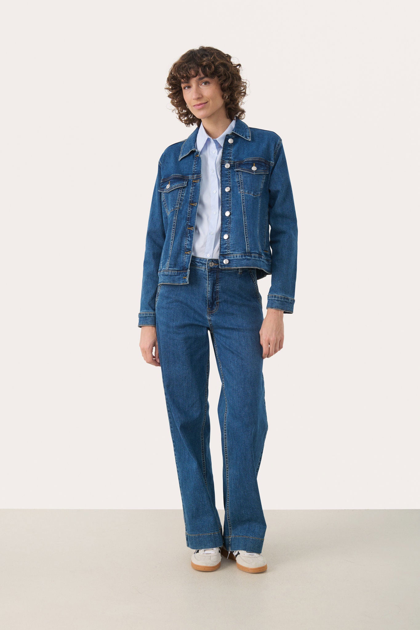 Part Two Nicholiapw Ja Jakke Medium Dark Blue Denim - chrismoa.no