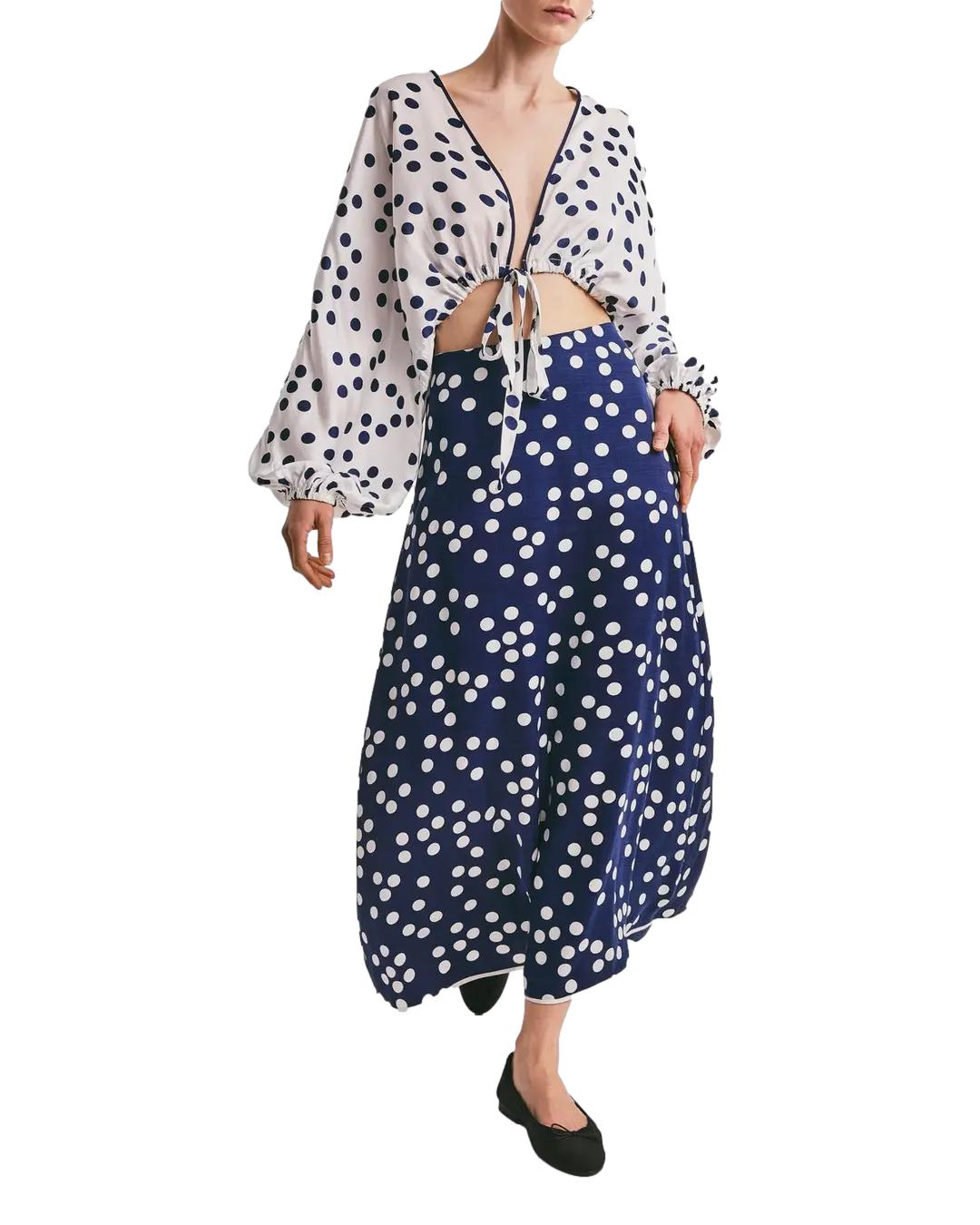 By TiMo Satin Skirt Skjørt Blå