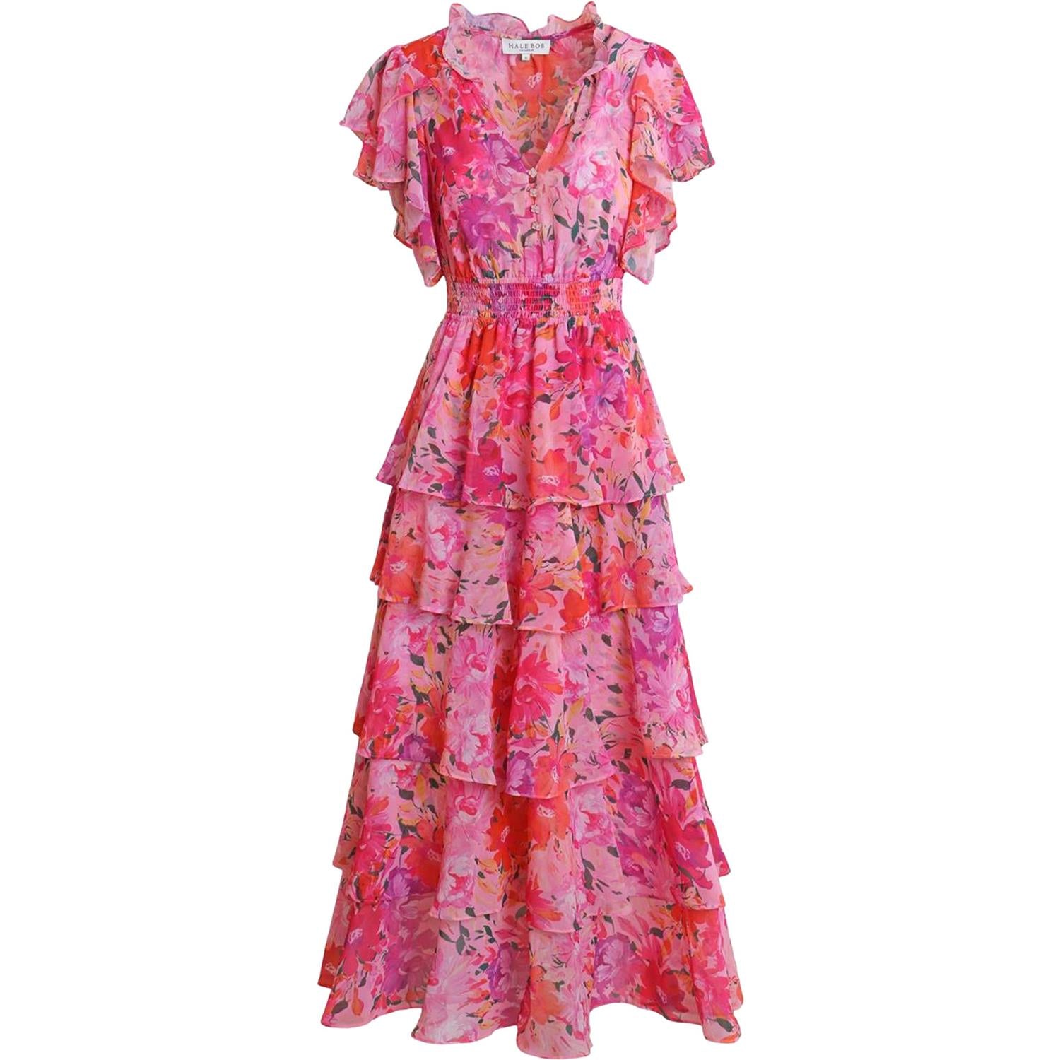 Hale Bob Milena Kjole Pink - chrismoa.no