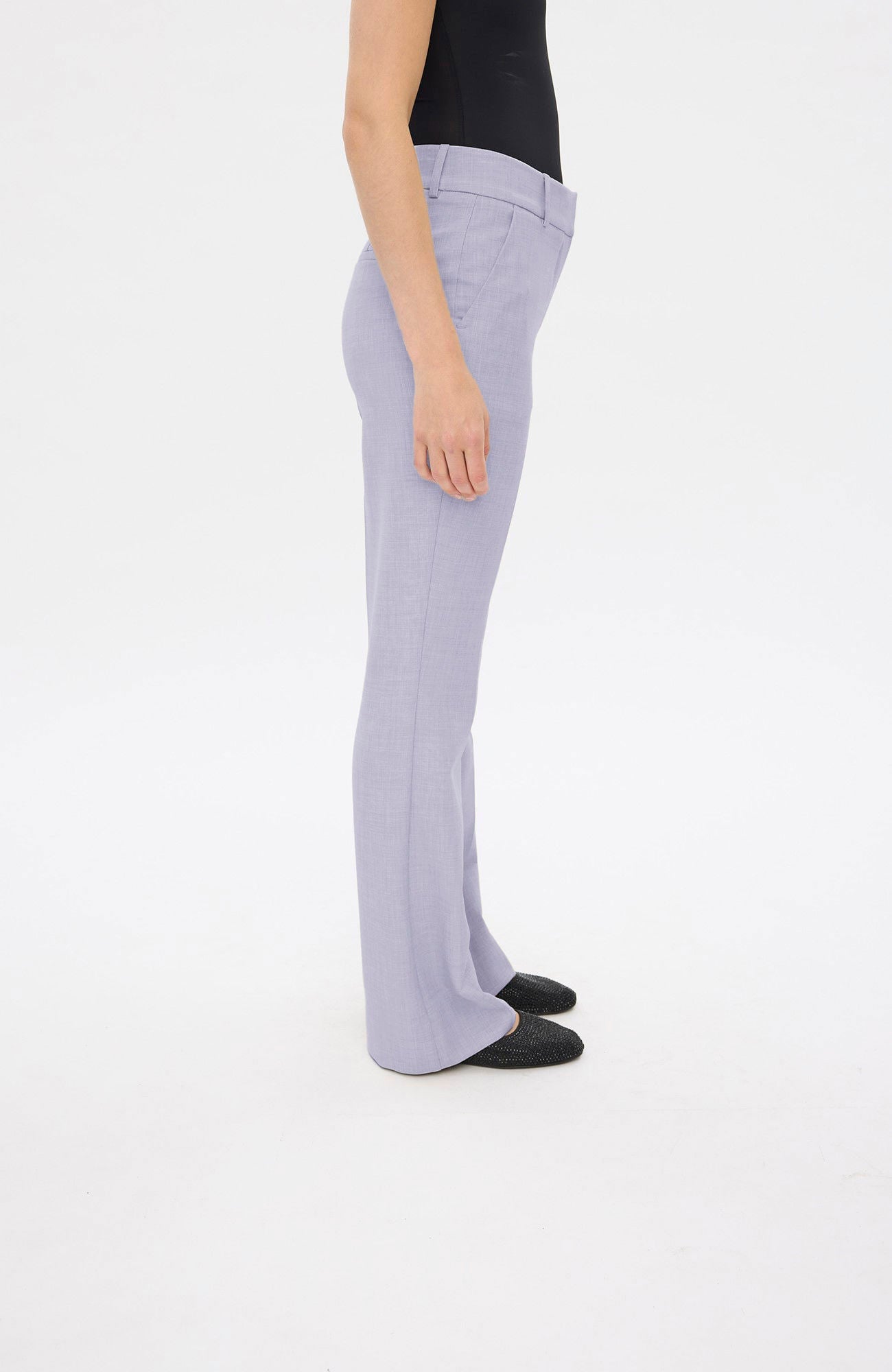 Five Units Clarafv 085 Dressbukse Silver Sand Melange - chrismoa.no