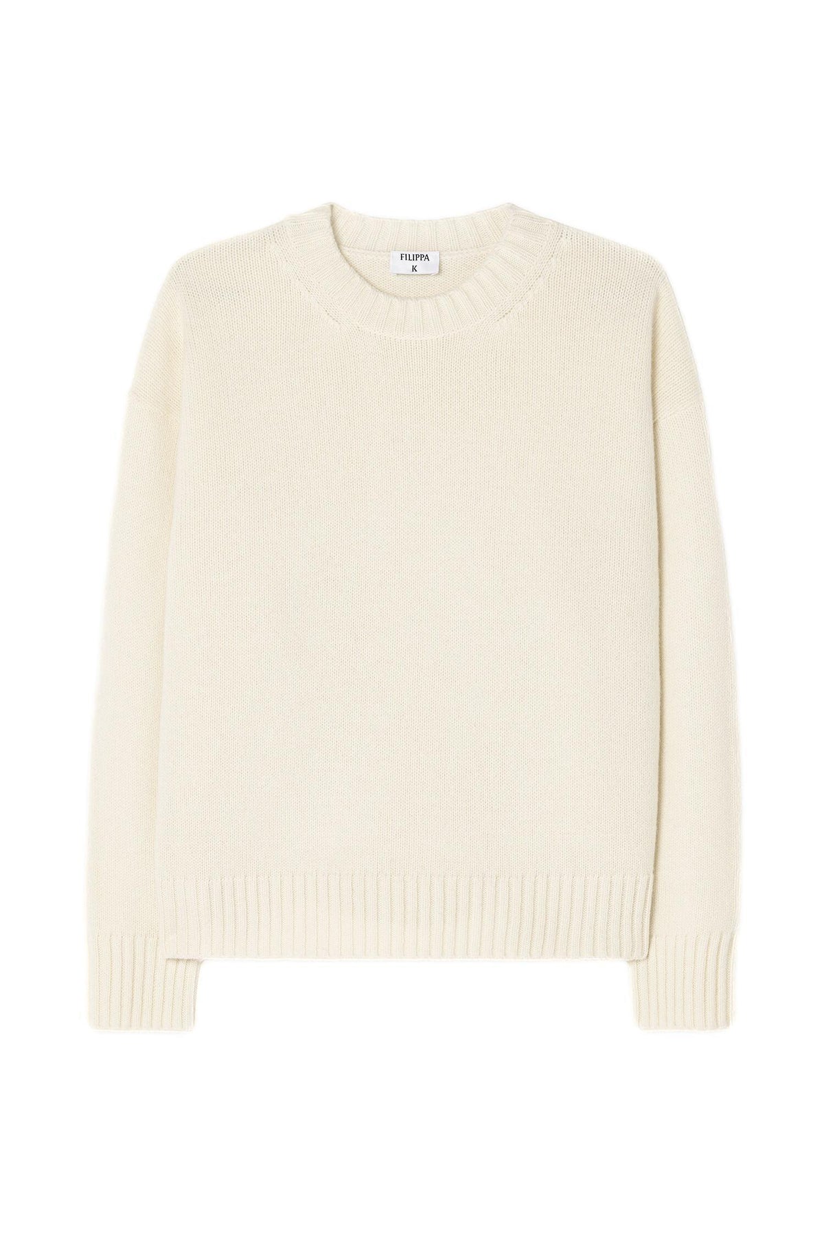 Filippa K Wool Cashmere Sweater Genser Kremfarget