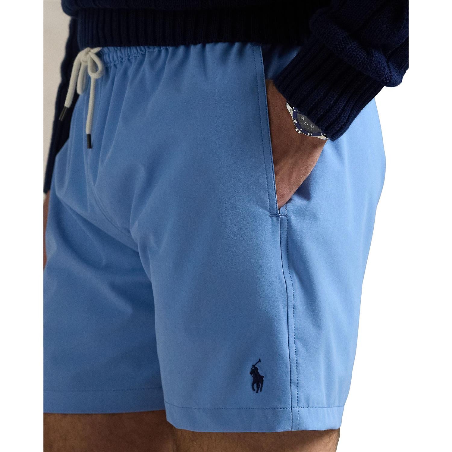 Polo Ralph Lauren 5.75-INCH TRAVELER CLASSIC SWIM TRUNK Badeshorts Lyseblå - chrismoa.no