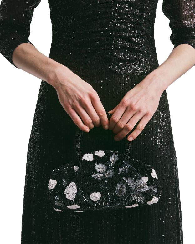 By TiMo Beaded Purse Veske Sort