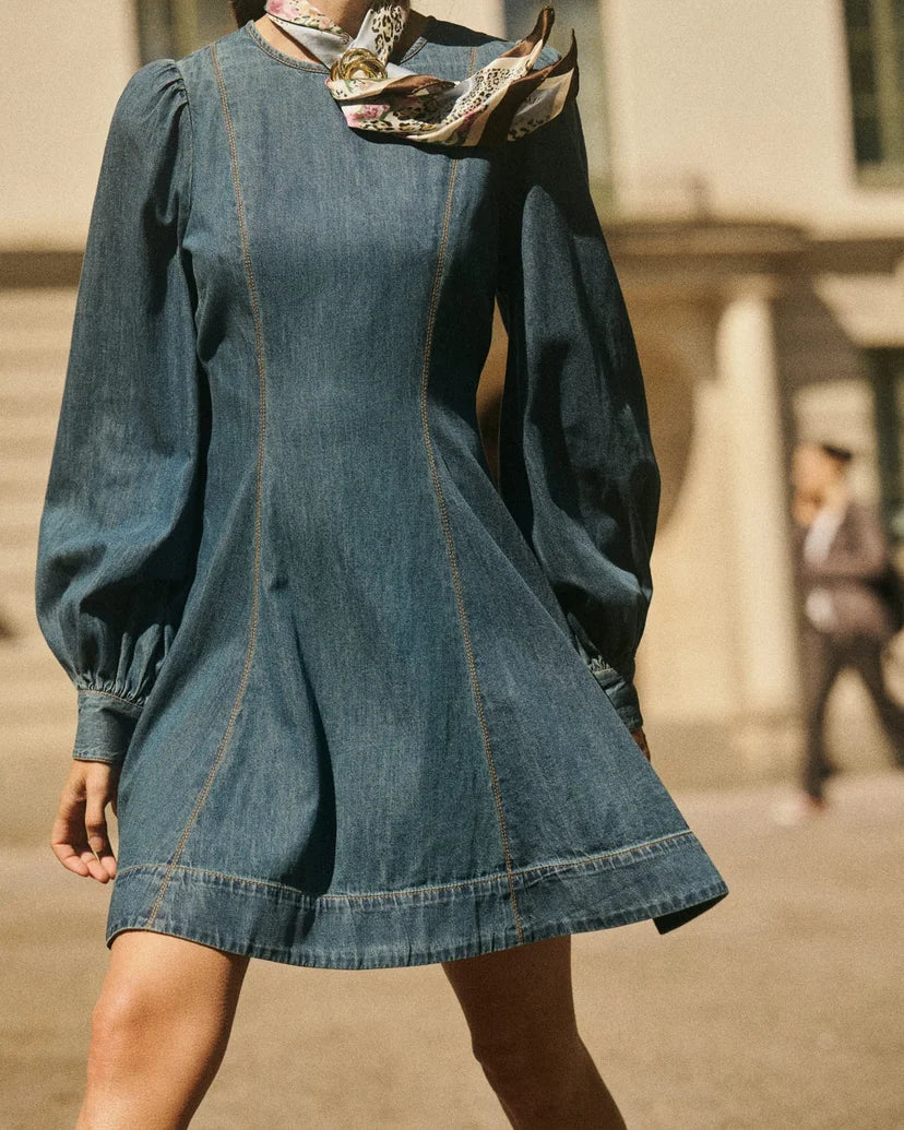 By TiMo Denim Fitted Dress Kjole Denim