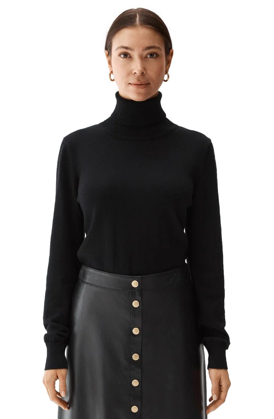 Busnel Alice Rollerneck Genser Sort - chrismoa.no