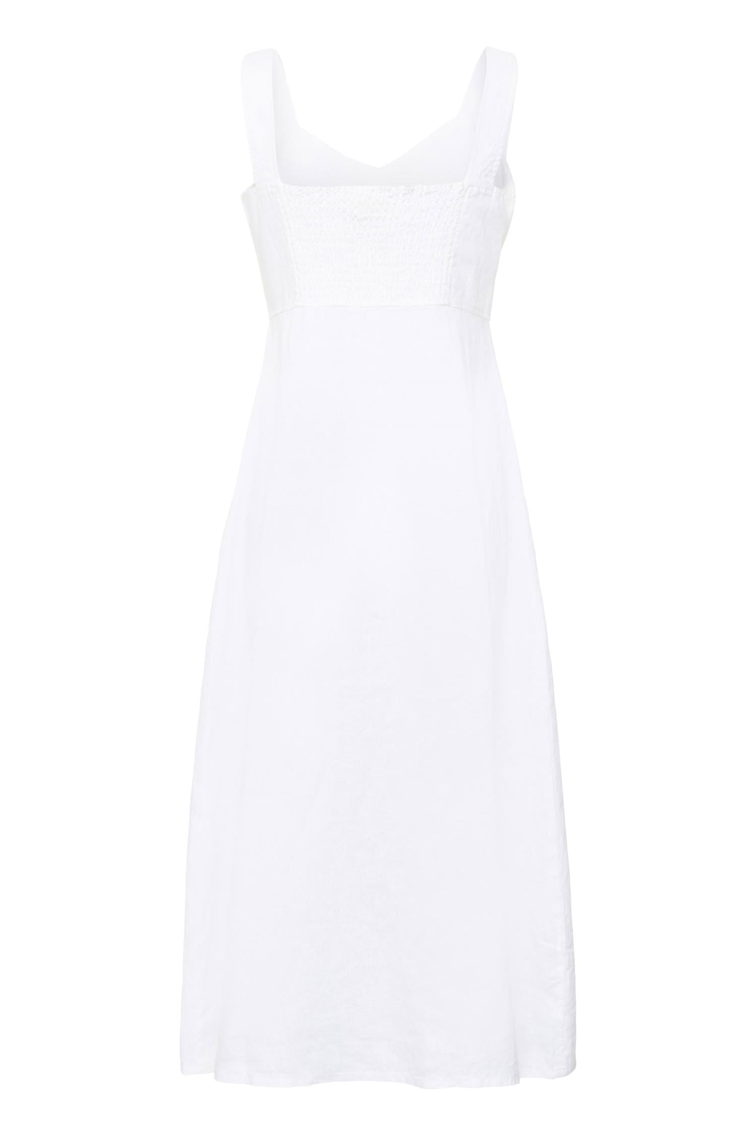 Part Two Botillepw kjole i lys hvit med elegant snitt og mykt stoff, perfekt for spesielle anledninger.