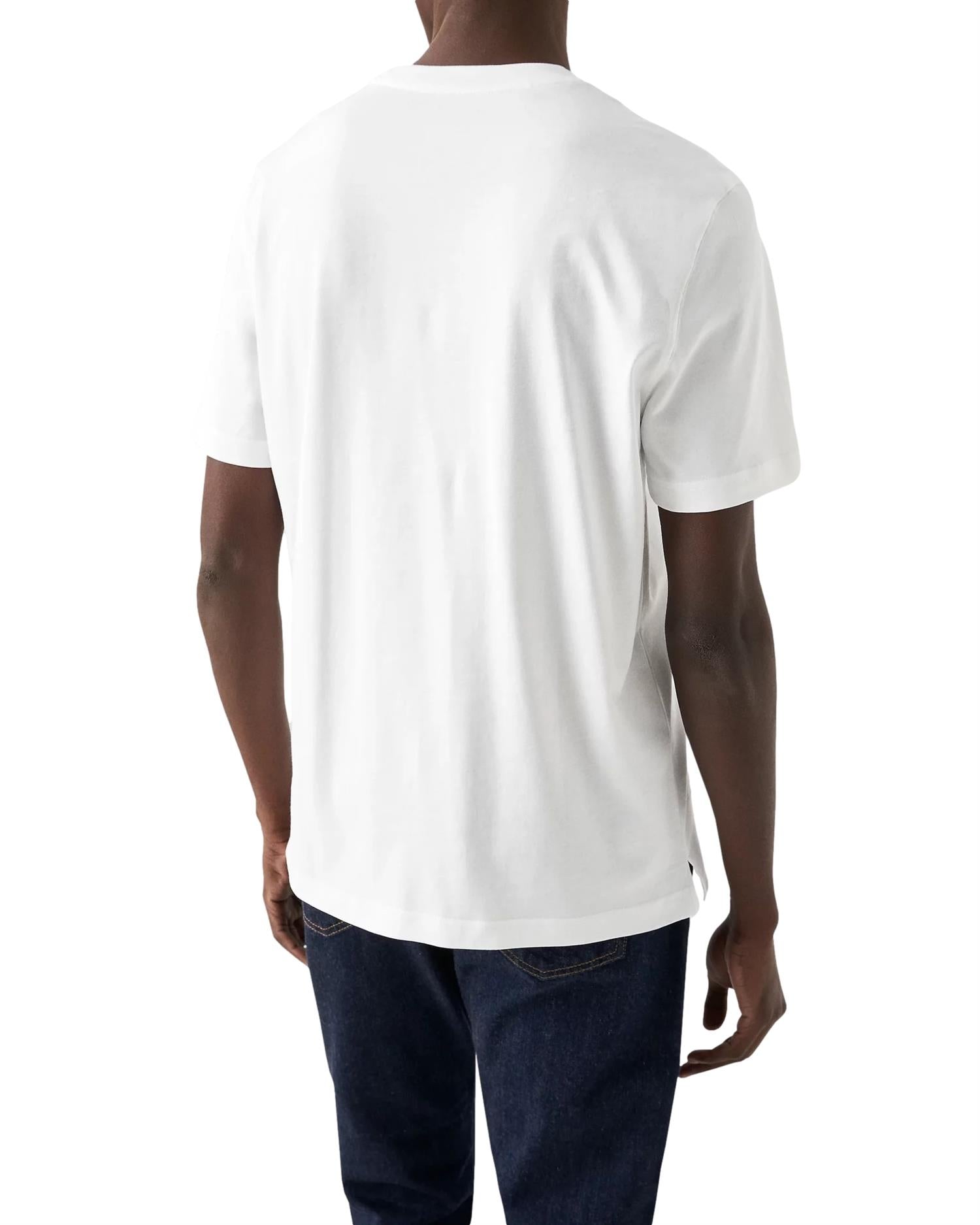 Eton Single Jersey Supima Cotton T-Shirt T-Shirt Hvit - chrismoa.no