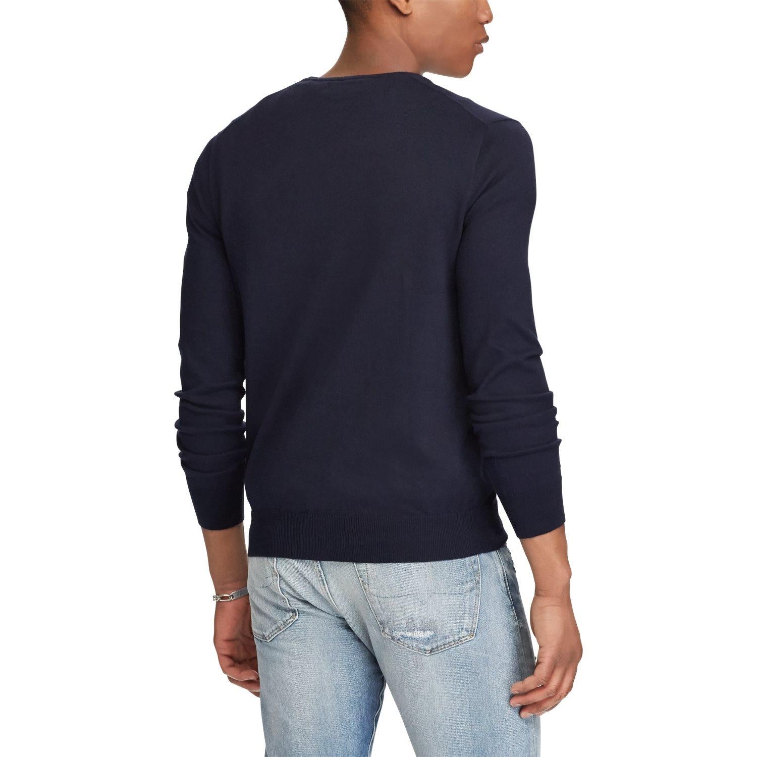 Polo Ralph Lauren Pima Cotton Knit Genser Marine - chrismoa.no