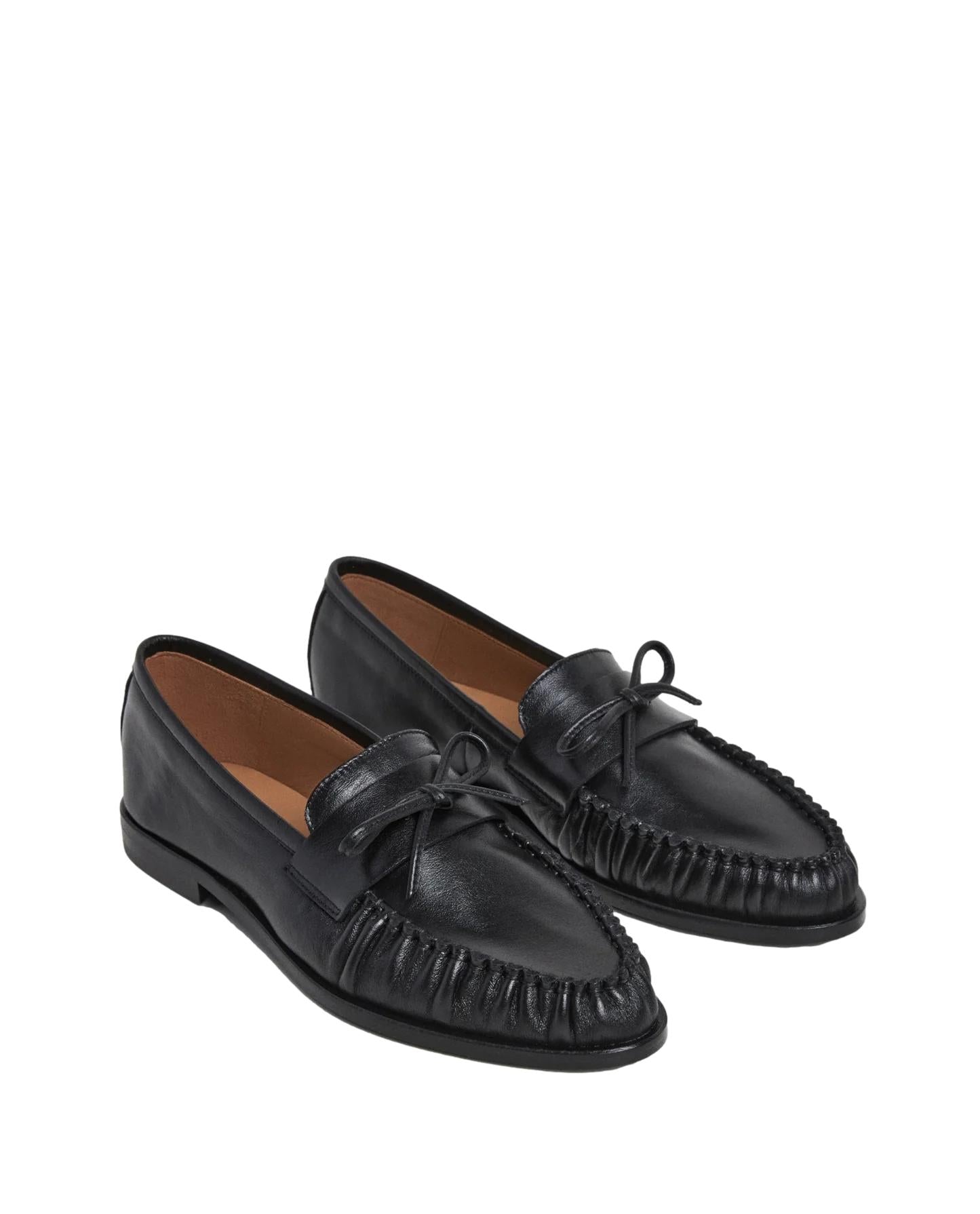 Flattered Dylan Leather Black Sko Sort