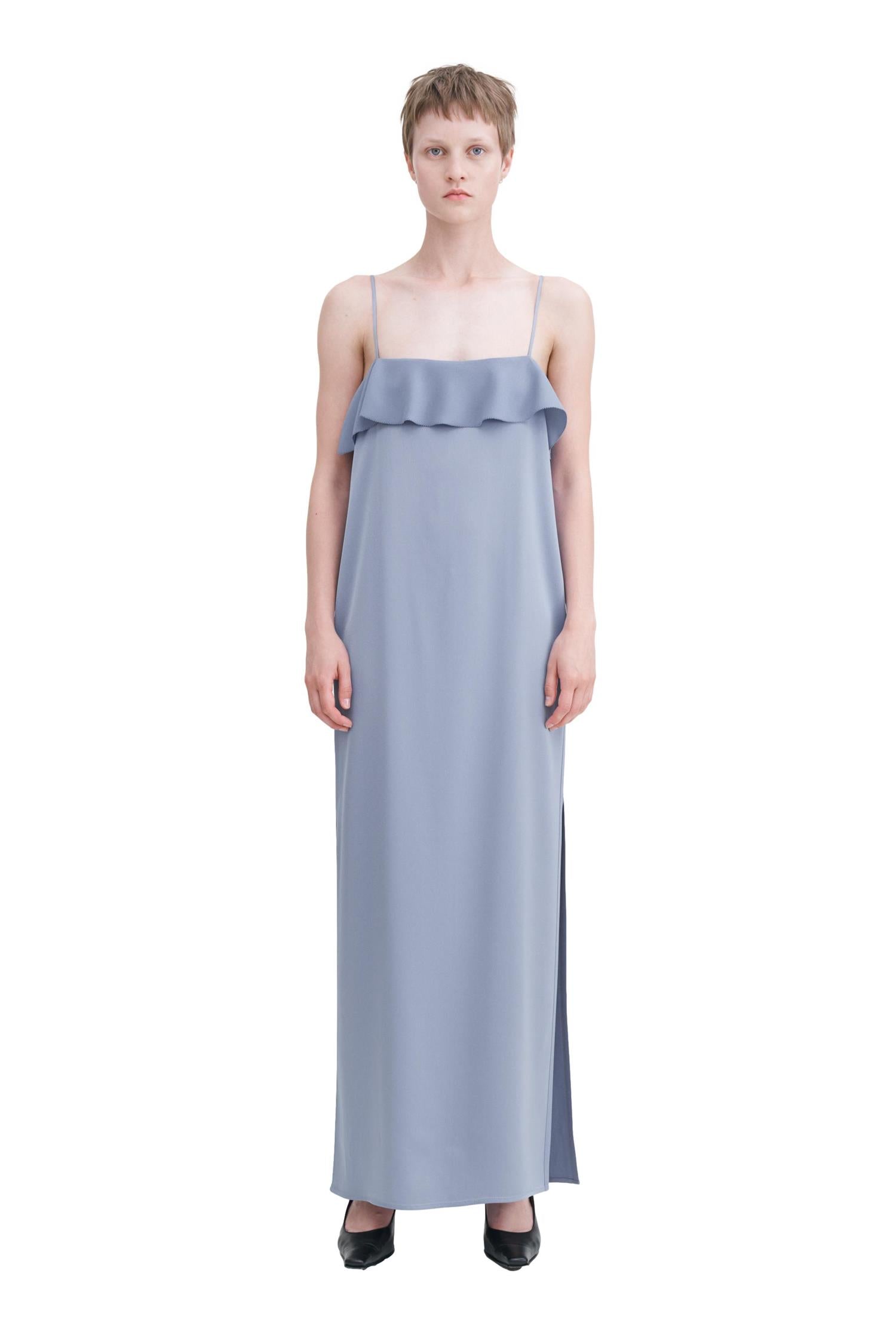 Filippa K Fluid Draped Strap Dress Kjole Lyseblå