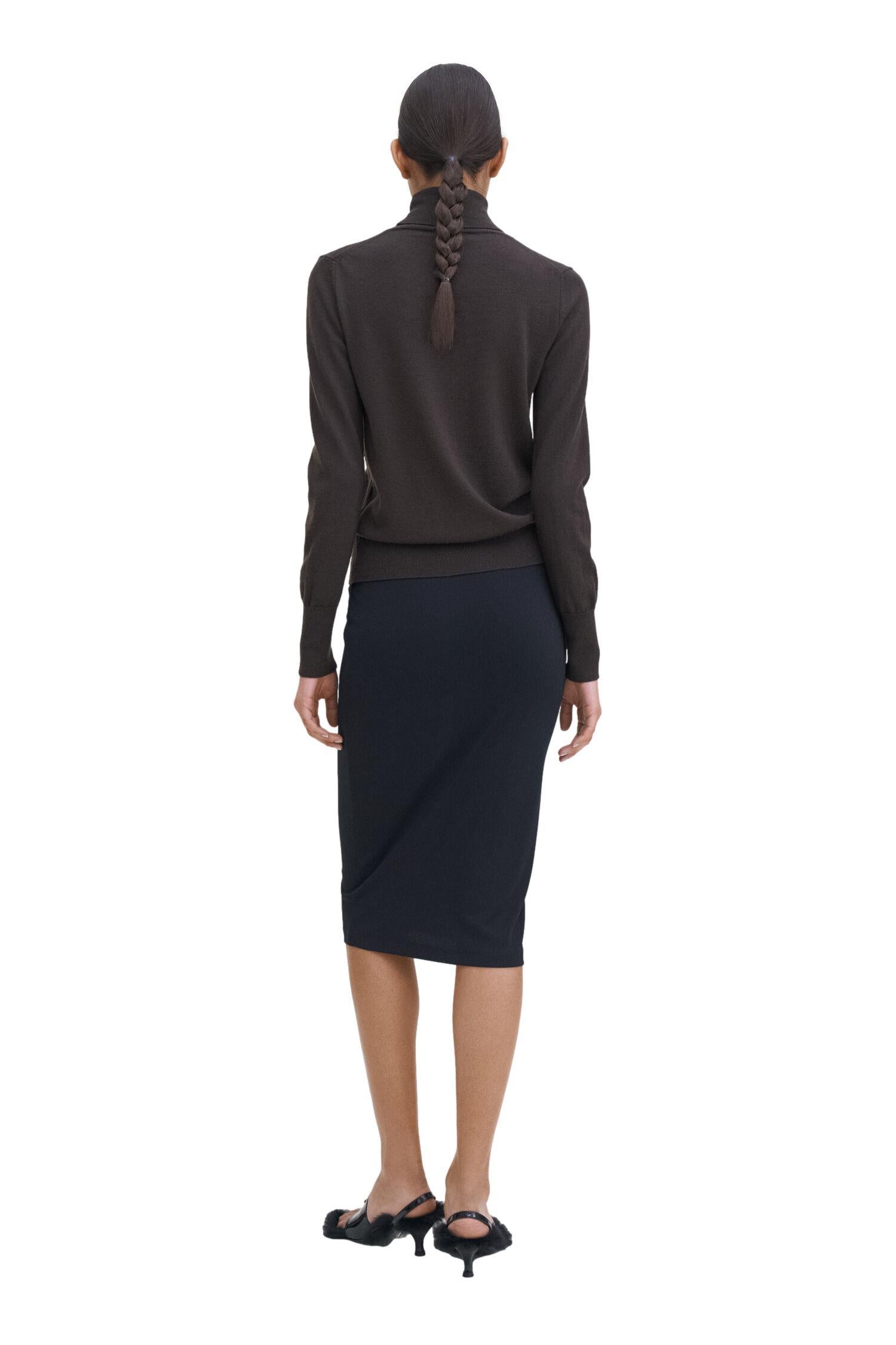 Filippa K Jersey Skirt Skjørt Sort - chrismoa.no