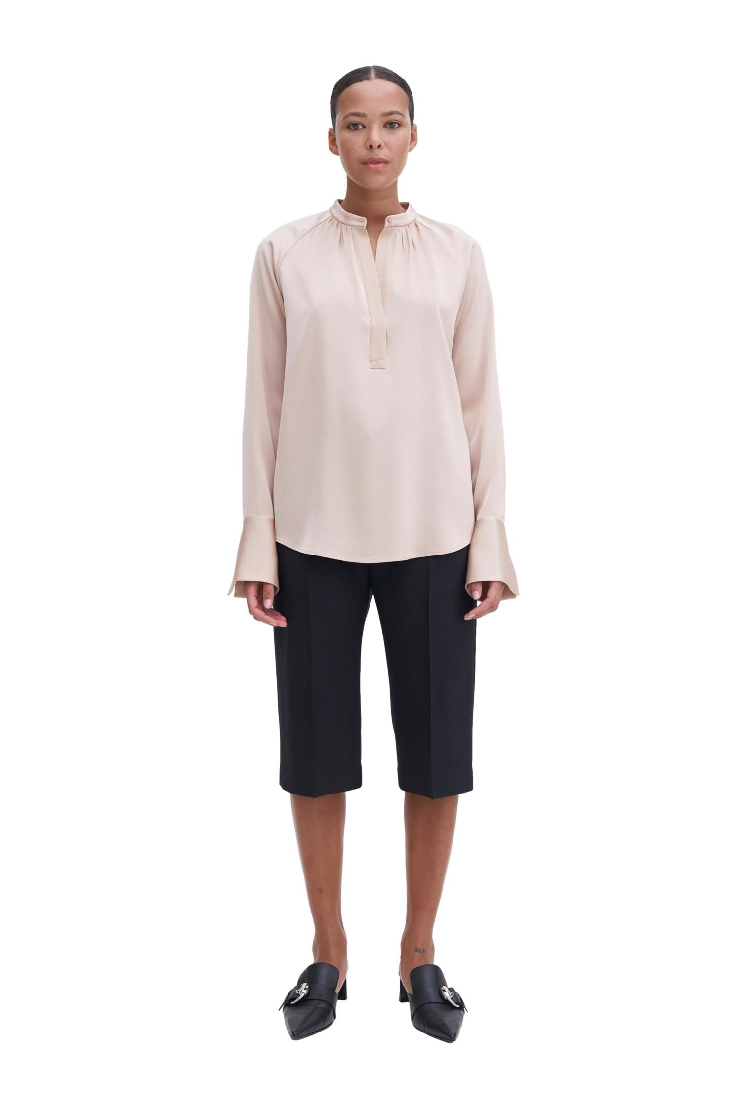 Filippa K Gathered Raglan Bluse Bluse Gammelrosa - chrismoa.no