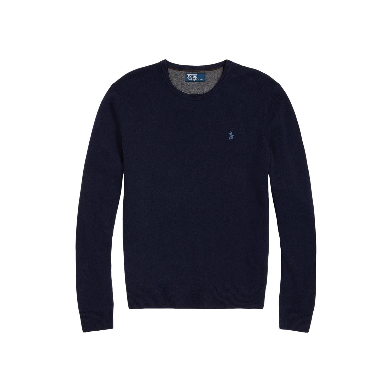 Polo Ralph Lauren Wool Crewneck Sweater Genser Blå - chrismoa.no