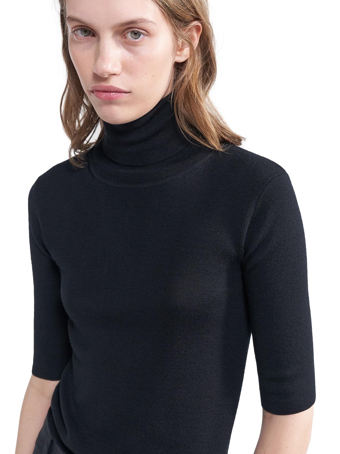 Filippa K Merino elbow sleeve Genser Sort