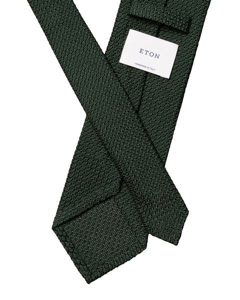Eton Silk Grenadine Tie Slips Grønn - chrismoa.no