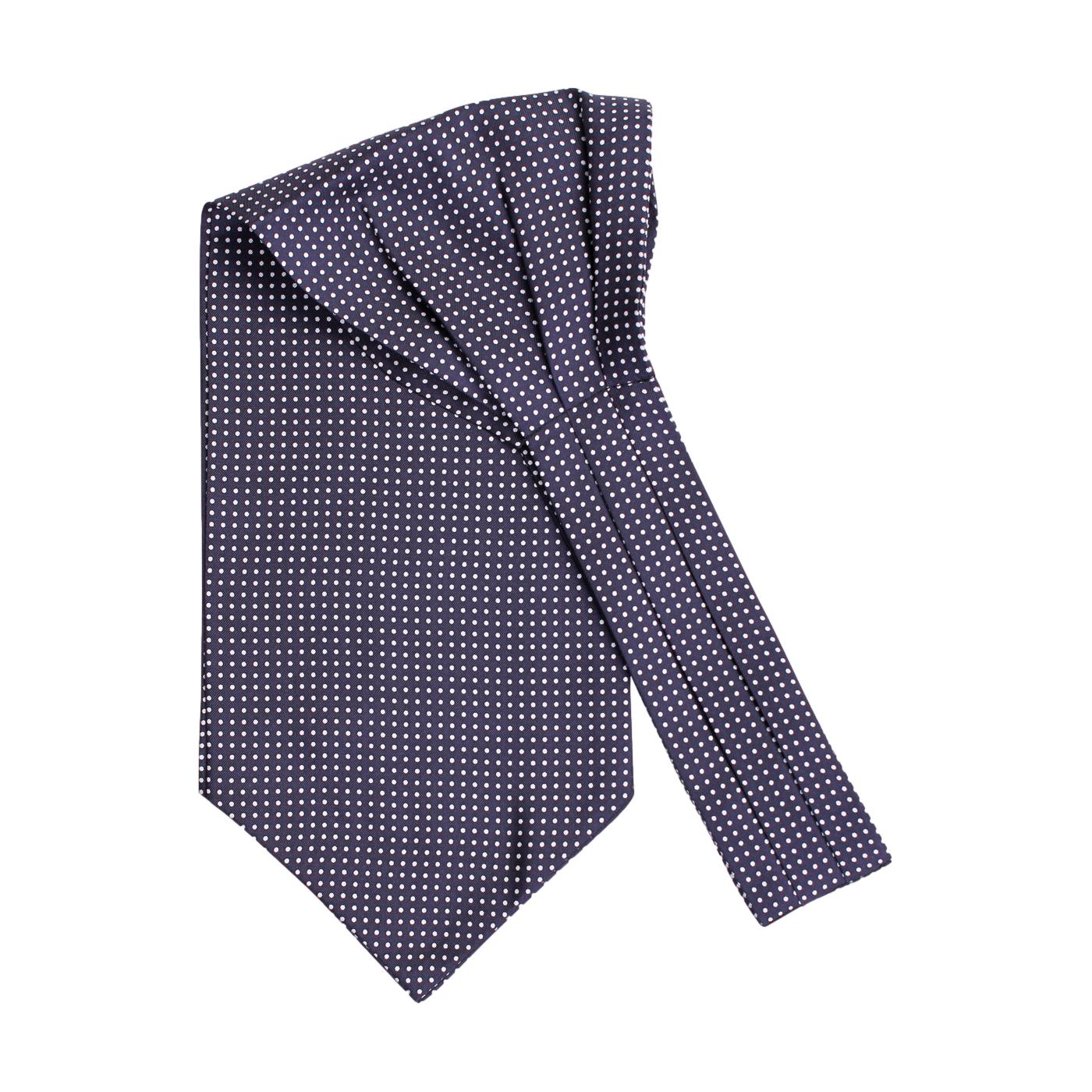 Marineblå Amanda Christensen Ascot med bred bånd og elegant design, perfekt for formelle anledninger.