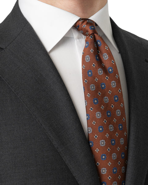 Eton Geometric woven silk tie Slips Mønster - chrismoa.no