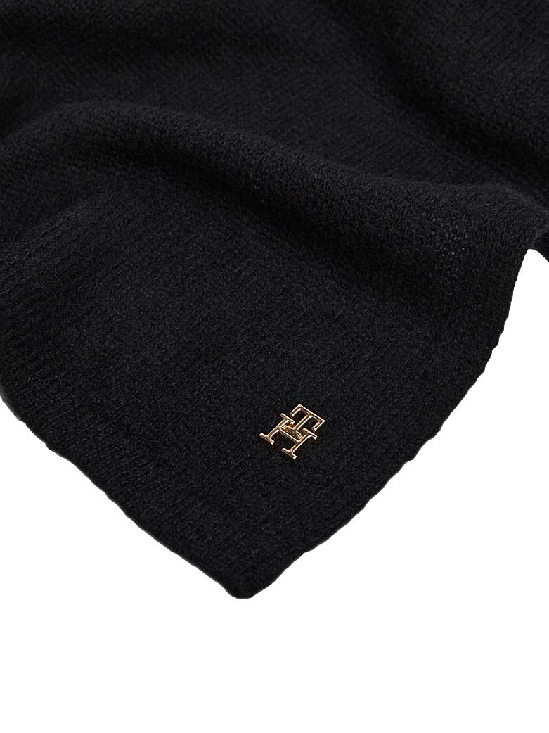 Tommy Hilfiger TH CASHMERE SCARF Skjerf Sort - chrismoa.no