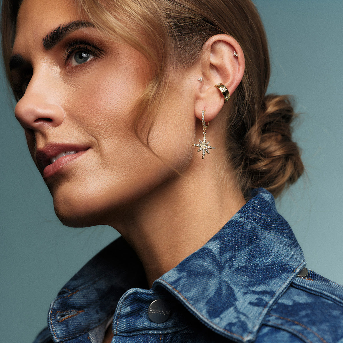 Tone Damli Stella Hoops Øredobber
