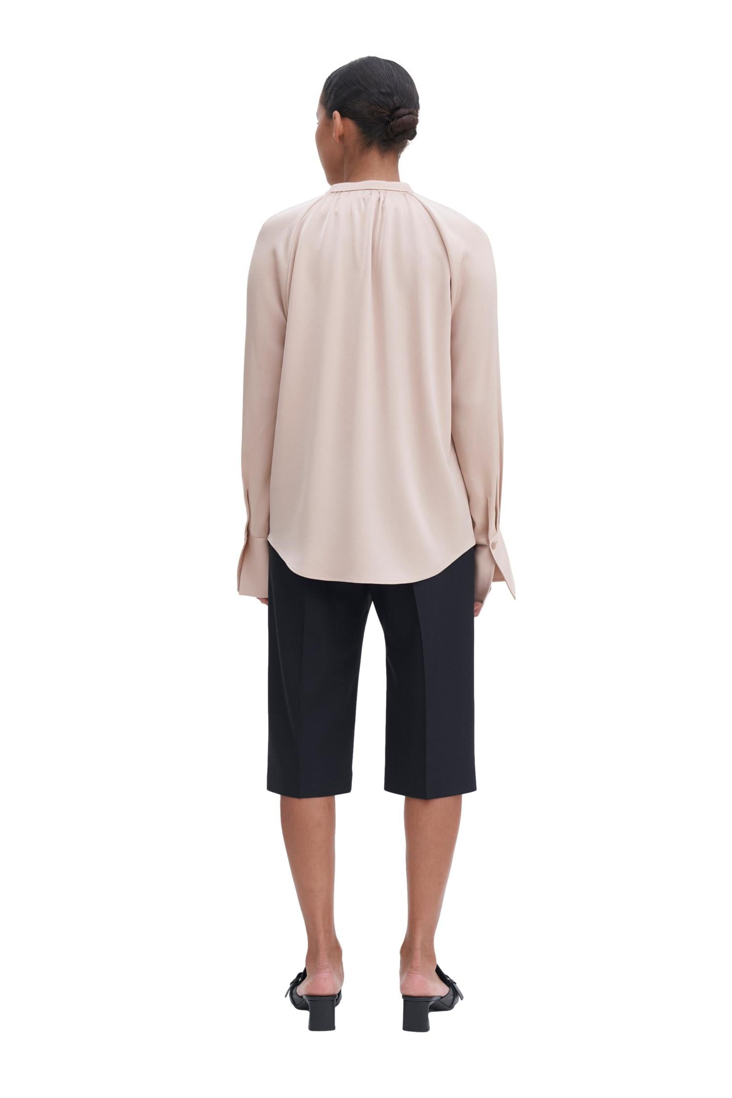 Filippa K Gathered Raglan Bluse Bluse Gammelrosa - chrismoa.no
