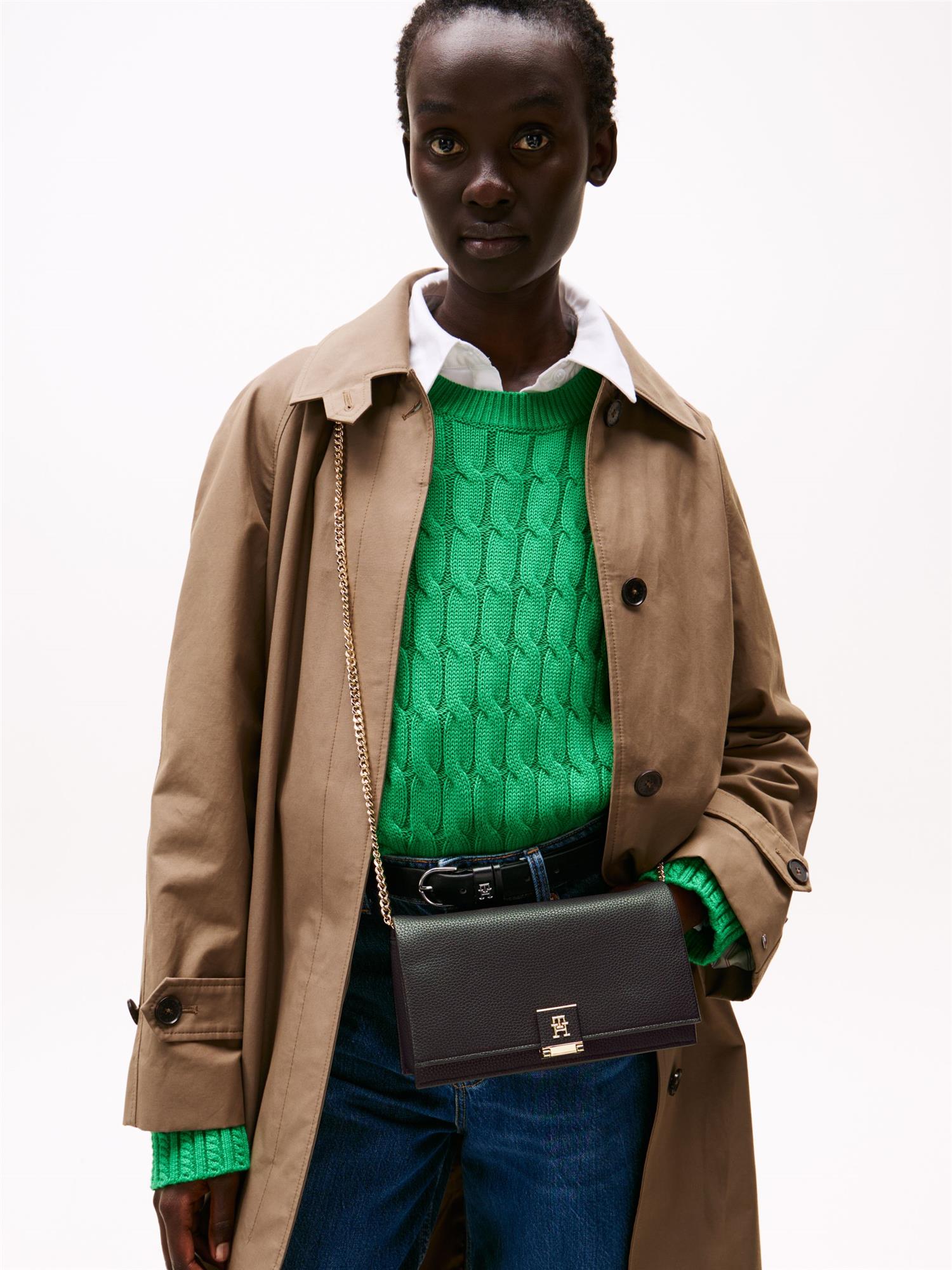 Tommy Hilfiger Th Her Chain Crossover Veske Black - chrismoa.no