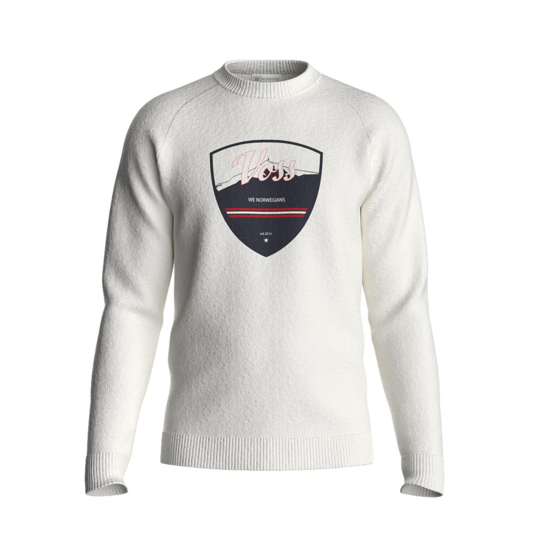 We Norwegians Afterski Crewneck Men Genser Off-White - chrismoa.no