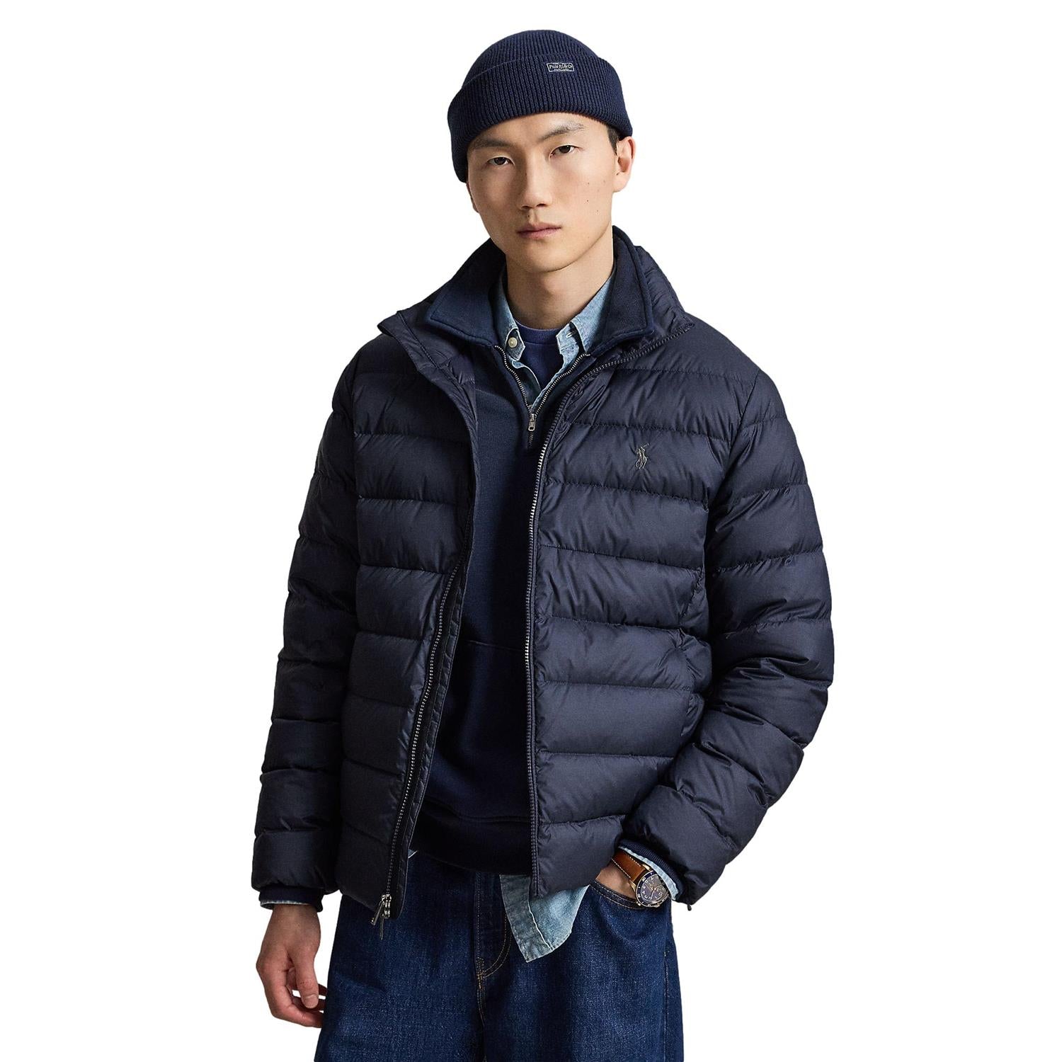 Polo Ralph Lauren Woven Puffer Jacket Jakke Marine