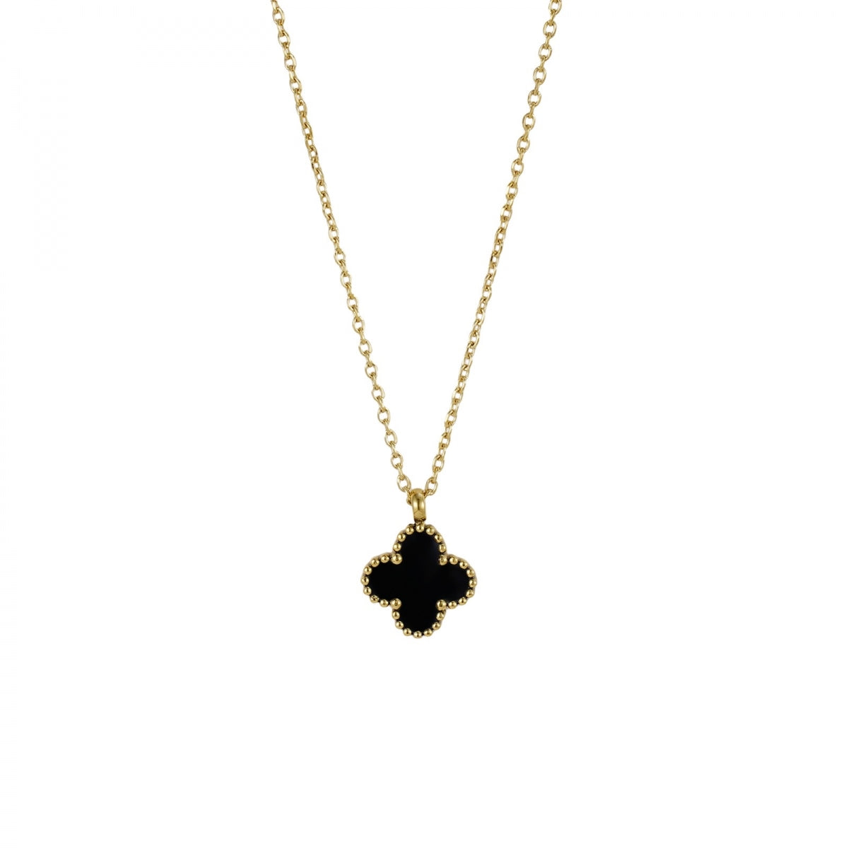 Bud to Rose Clover Necklace Smykke Gull - chrismoa.no