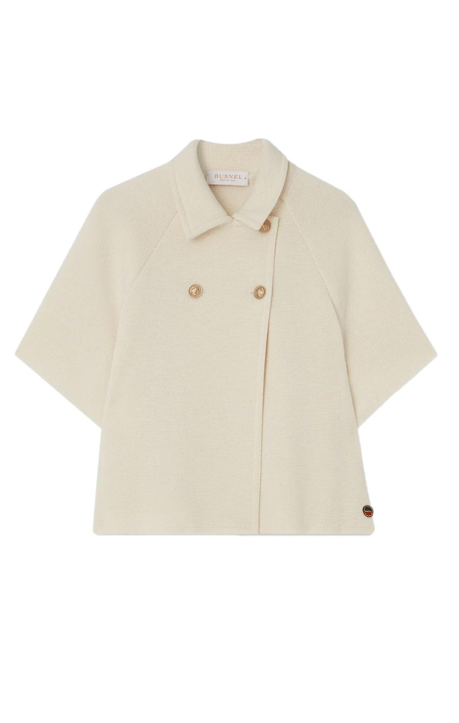 Busnel GERTRUDE CAPE Jakke Off-White - chrismoa.no