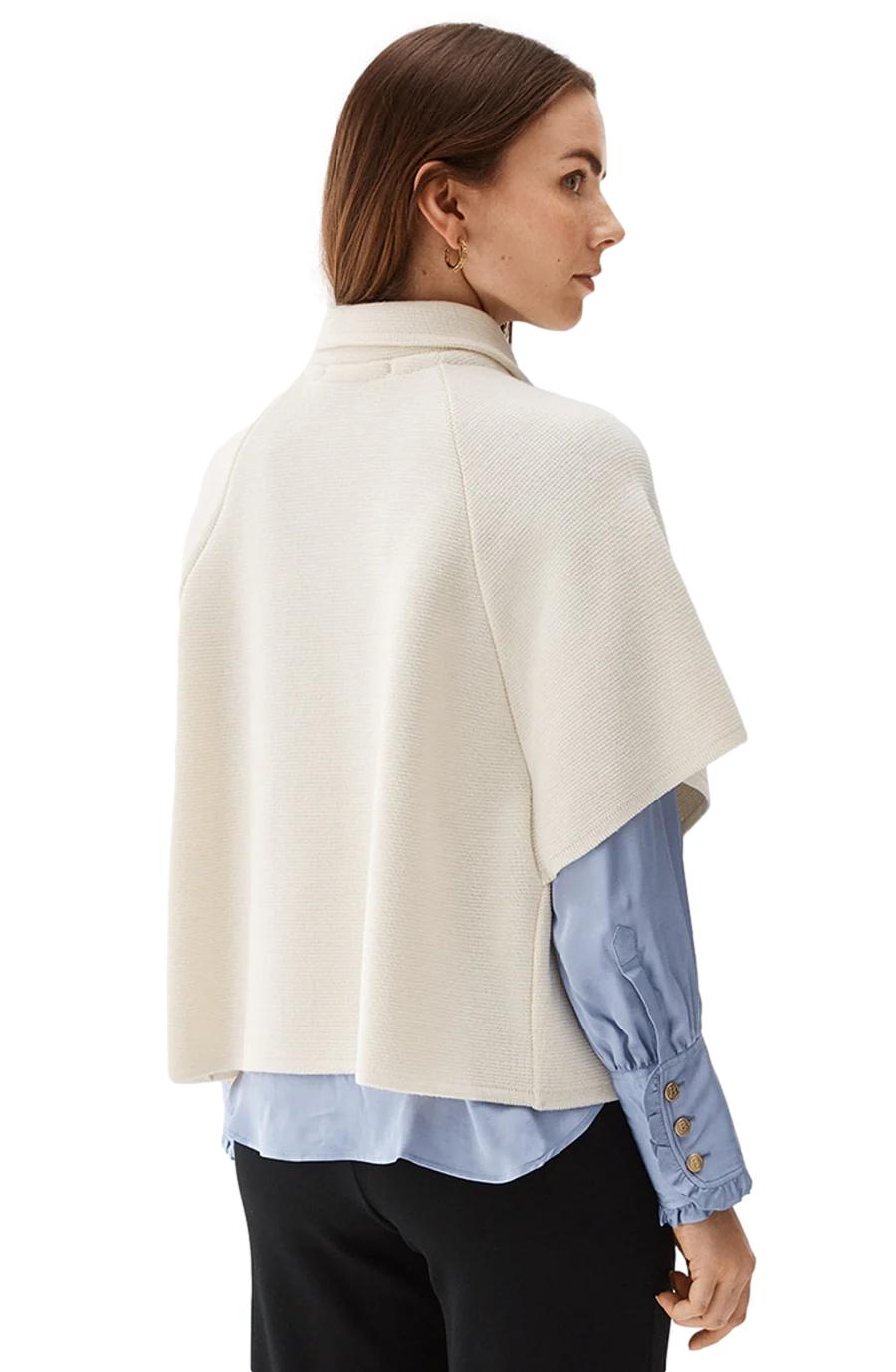 Busnel GERTRUDE CAPE Jakke Off-White - chrismoa.no